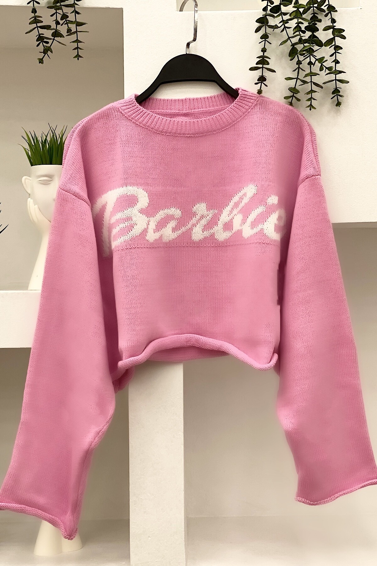 BARBİE CROP KAZAK-PEMBE