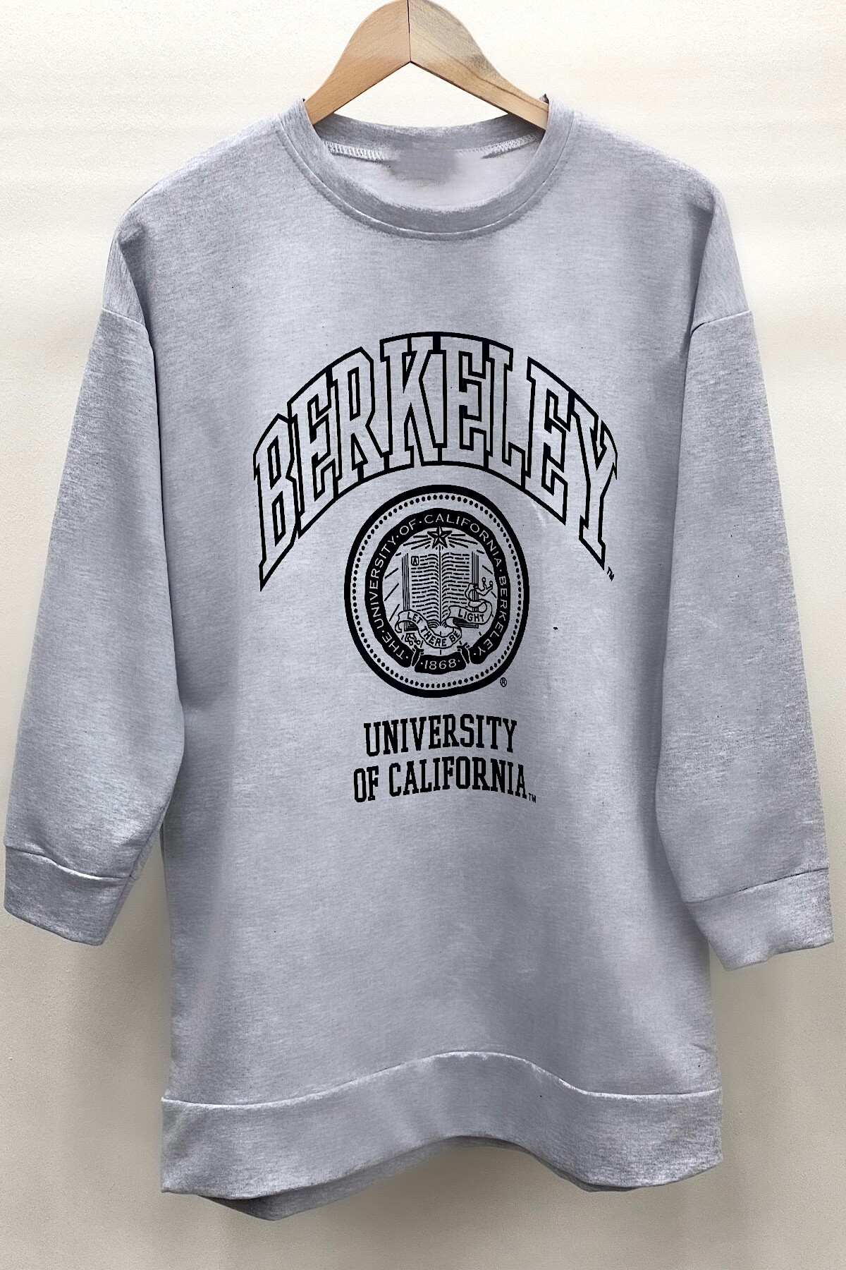 BERKELEY BASKILI SWEAT -GRİ