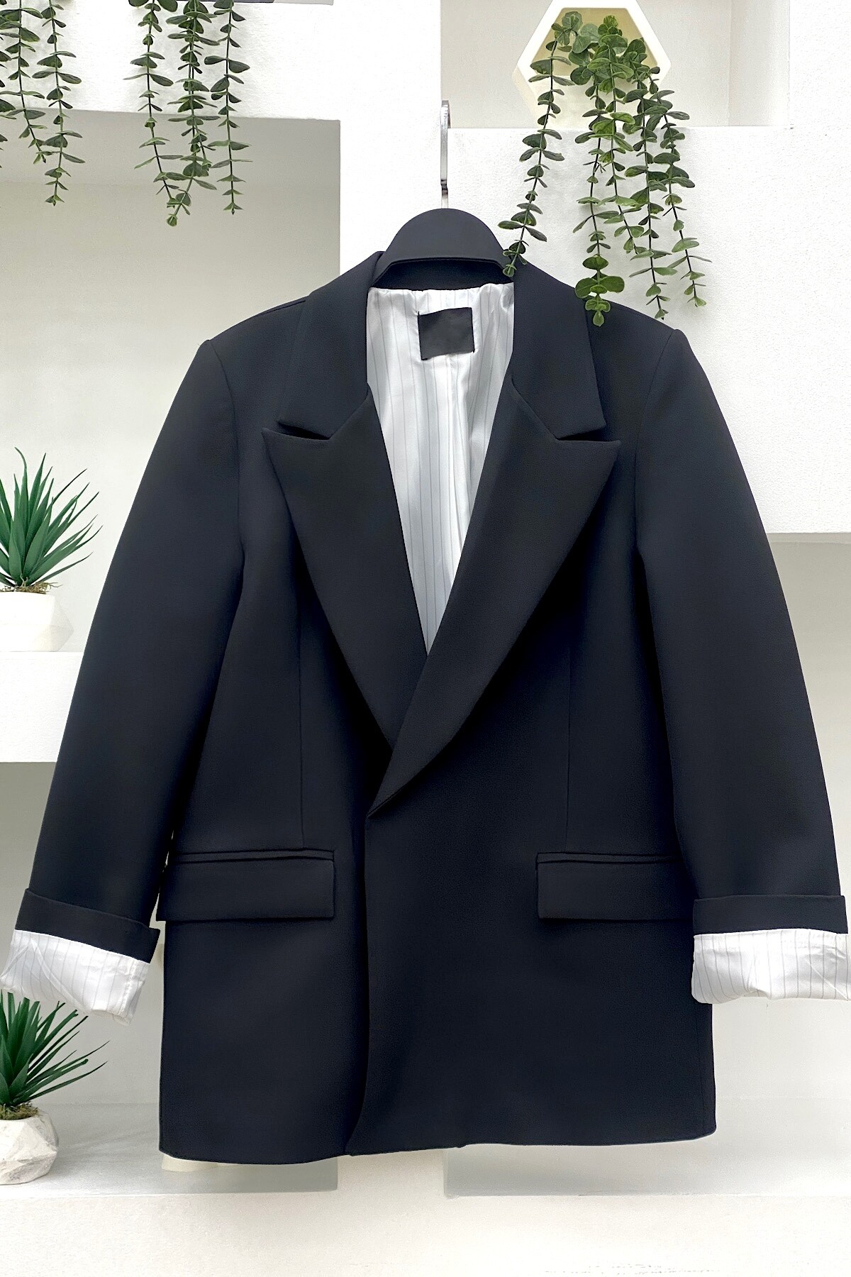 KOLU KATLAMALI BLAZER CEKET