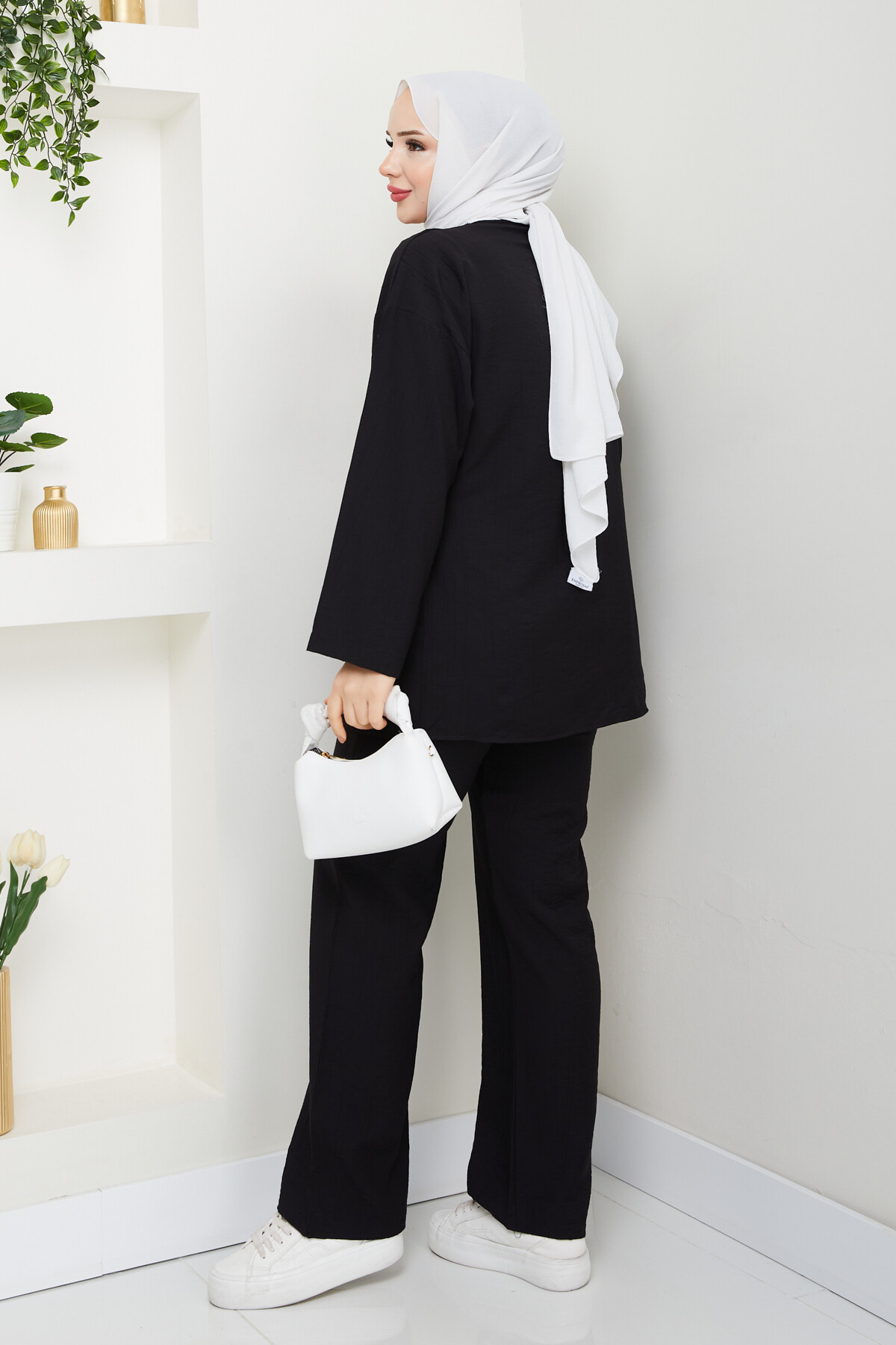 ÇLK KİMONOLU TAKIM-SİYAH