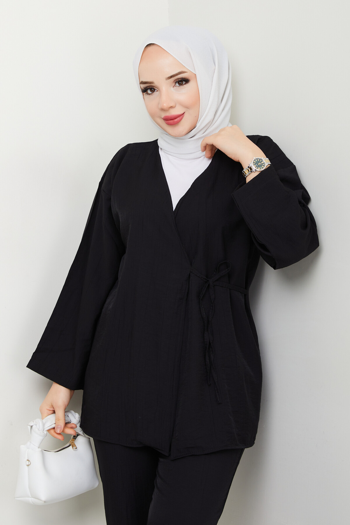 ÇLK KİMONOLU TAKIM-SİYAH