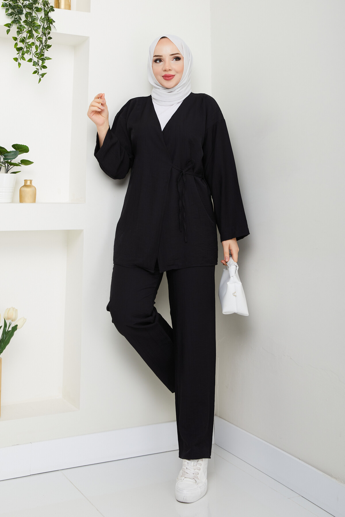 ÇLK KİMONOLU TAKIM-SİYAH