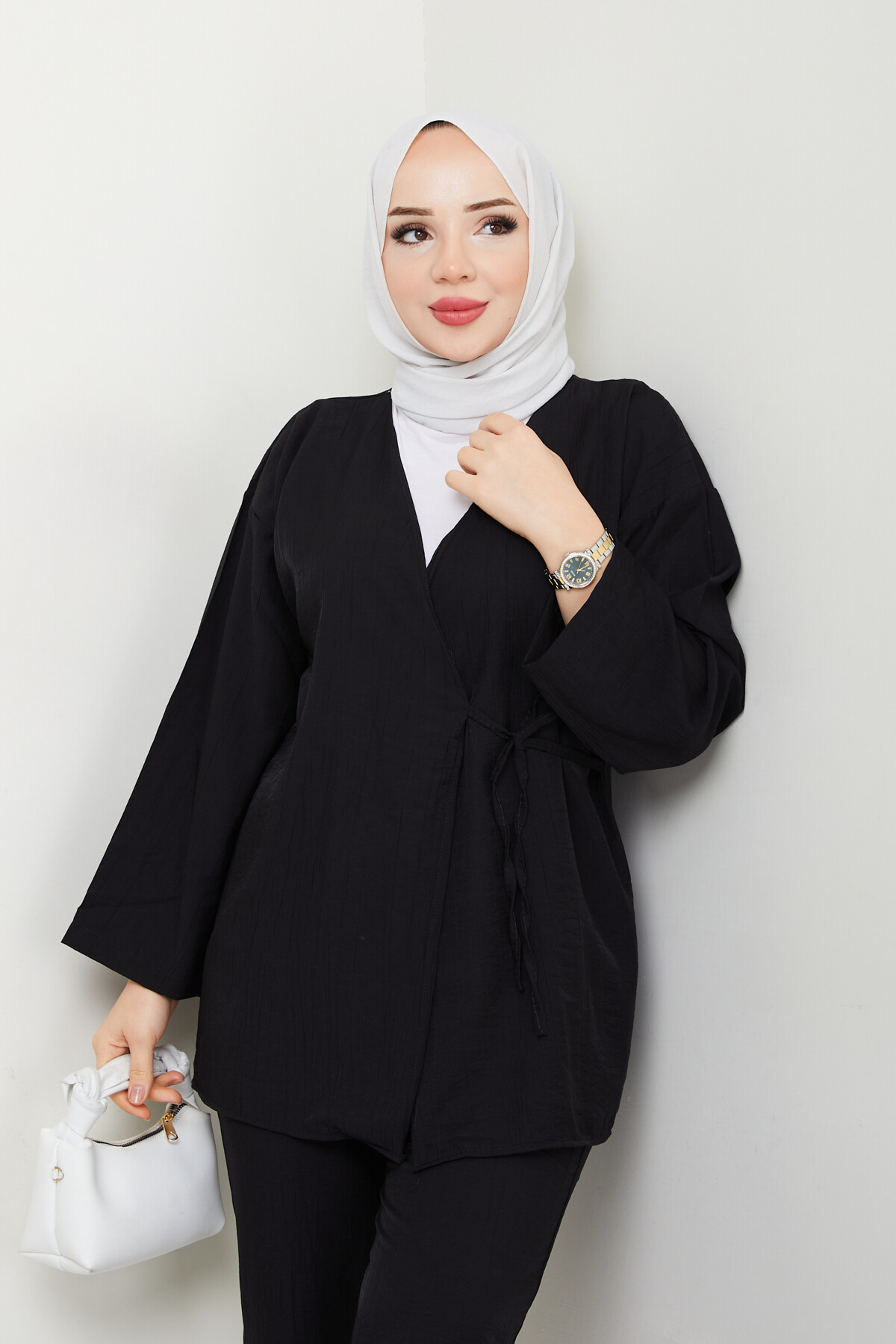 ÇLK KİMONOLU TAKIM-SİYAH