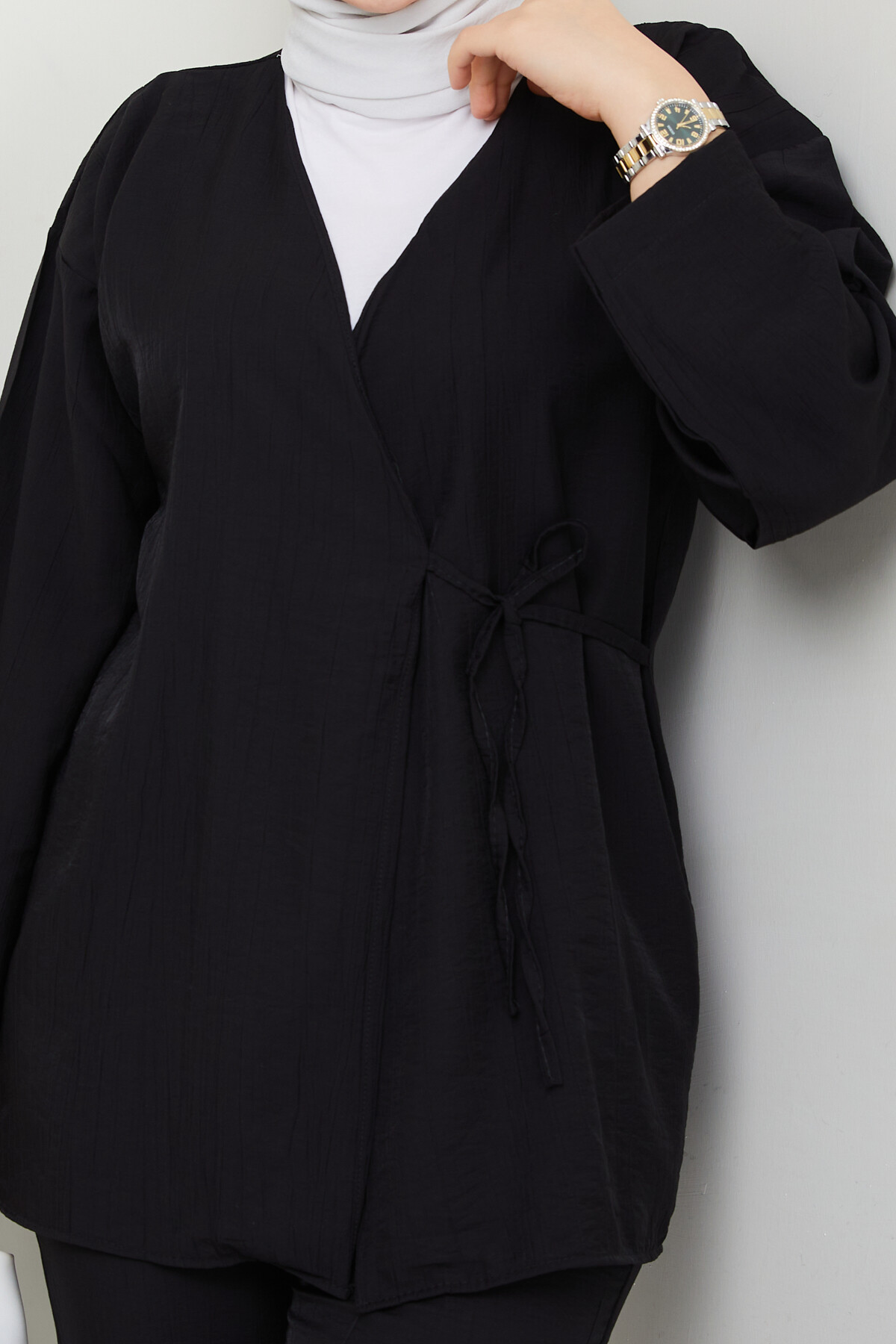 ÇLK KİMONOLU TAKIM-SİYAH