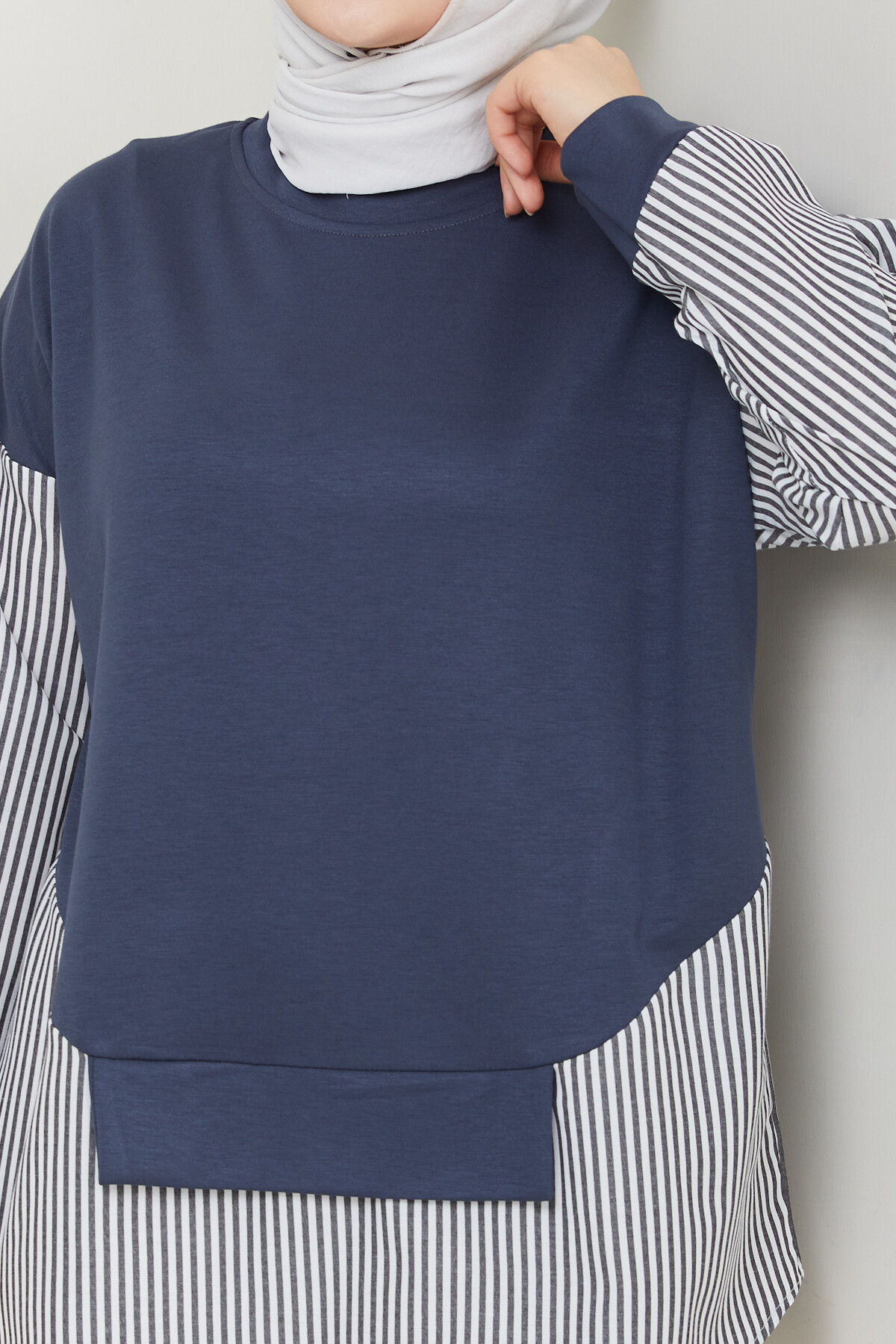 GARNİLİ CROP TUNİK-FÜME