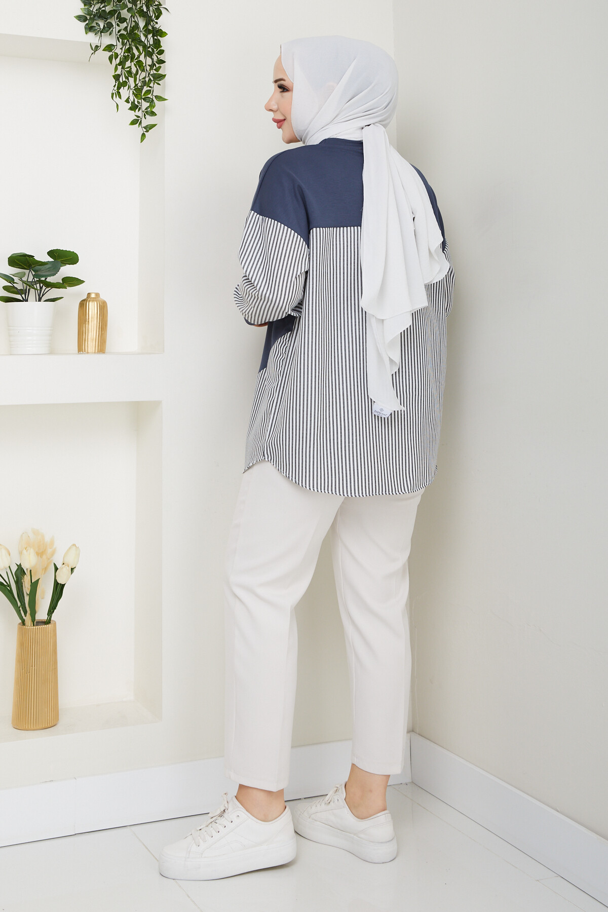 GARNİLİ CROP TUNİK-FÜME