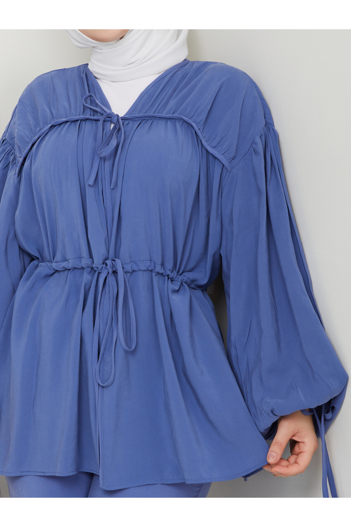 HNZ BÜZGÜLÜ TENSEL TAKIM-MAVİ