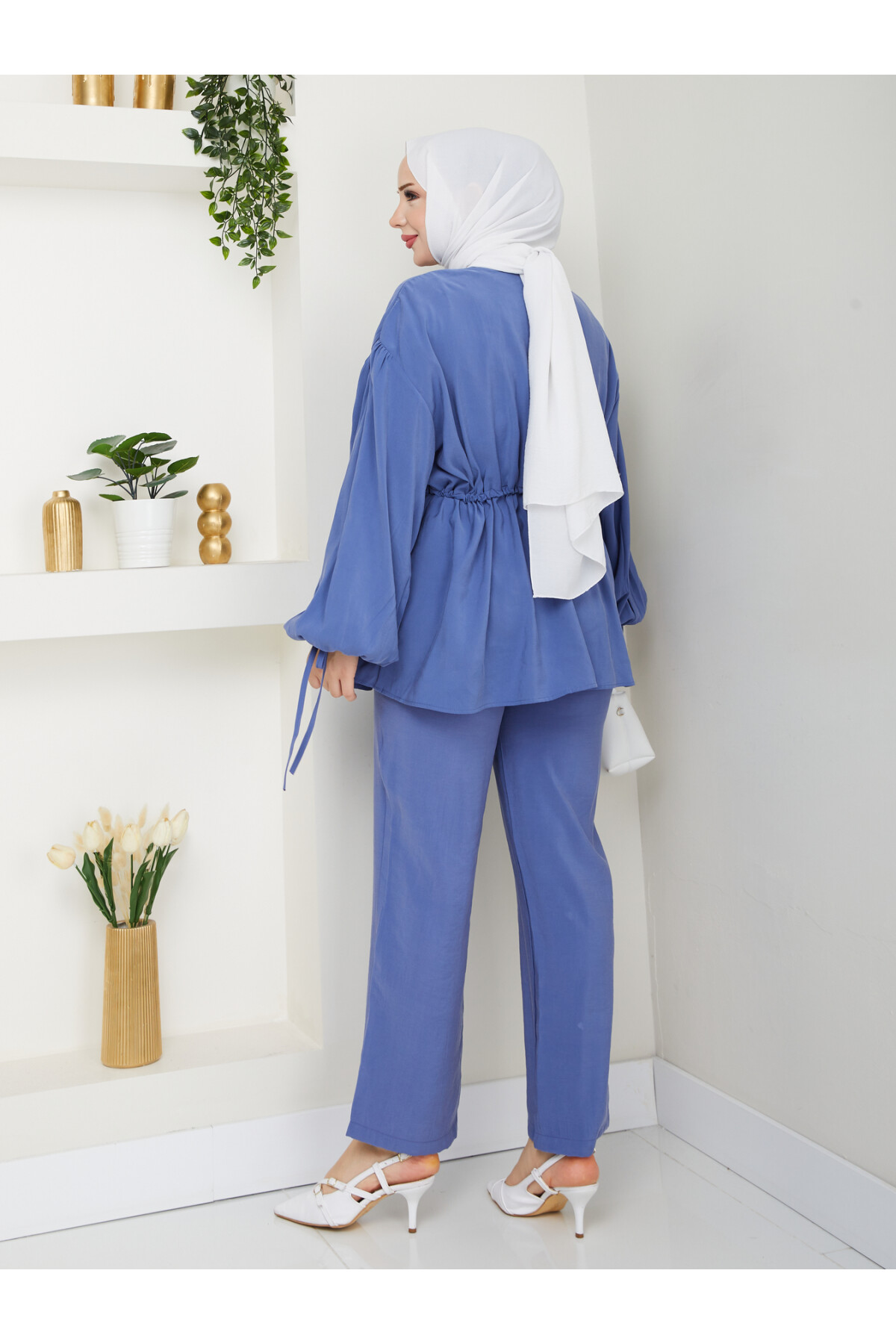 HNZ BÜZGÜLÜ TENSEL TAKIM-MAVİ