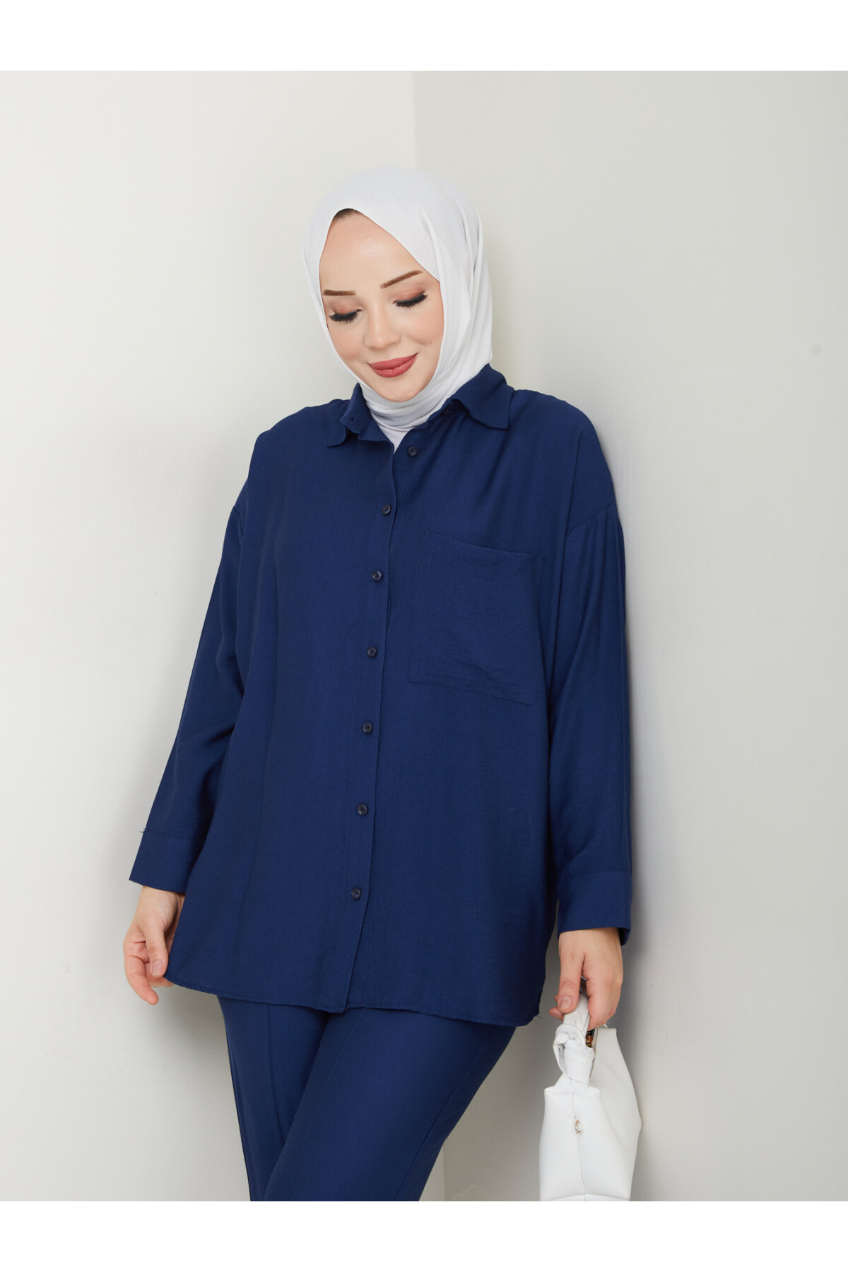 NEPAL KETEN TAKIM-LACİVERT