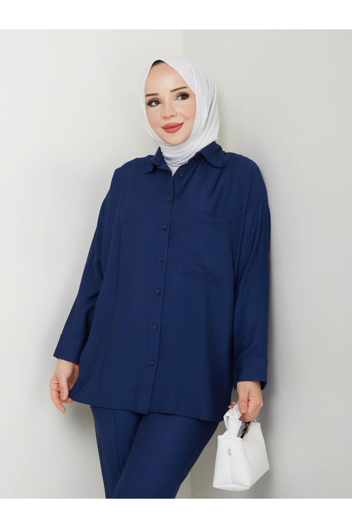 NEPAL KETEN TAKIM-LACİVERT