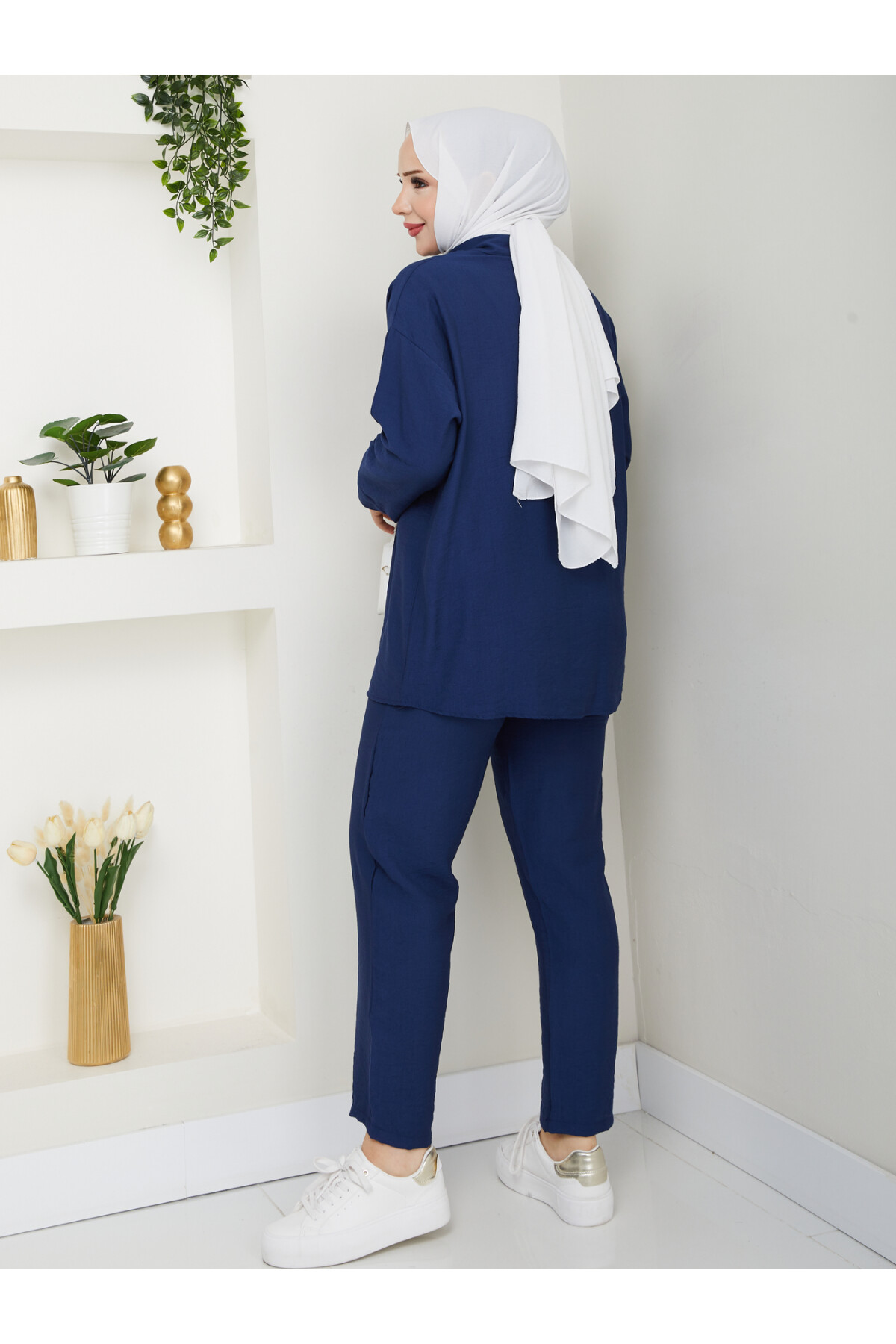 NEPAL KETEN TAKIM-LACİVERT