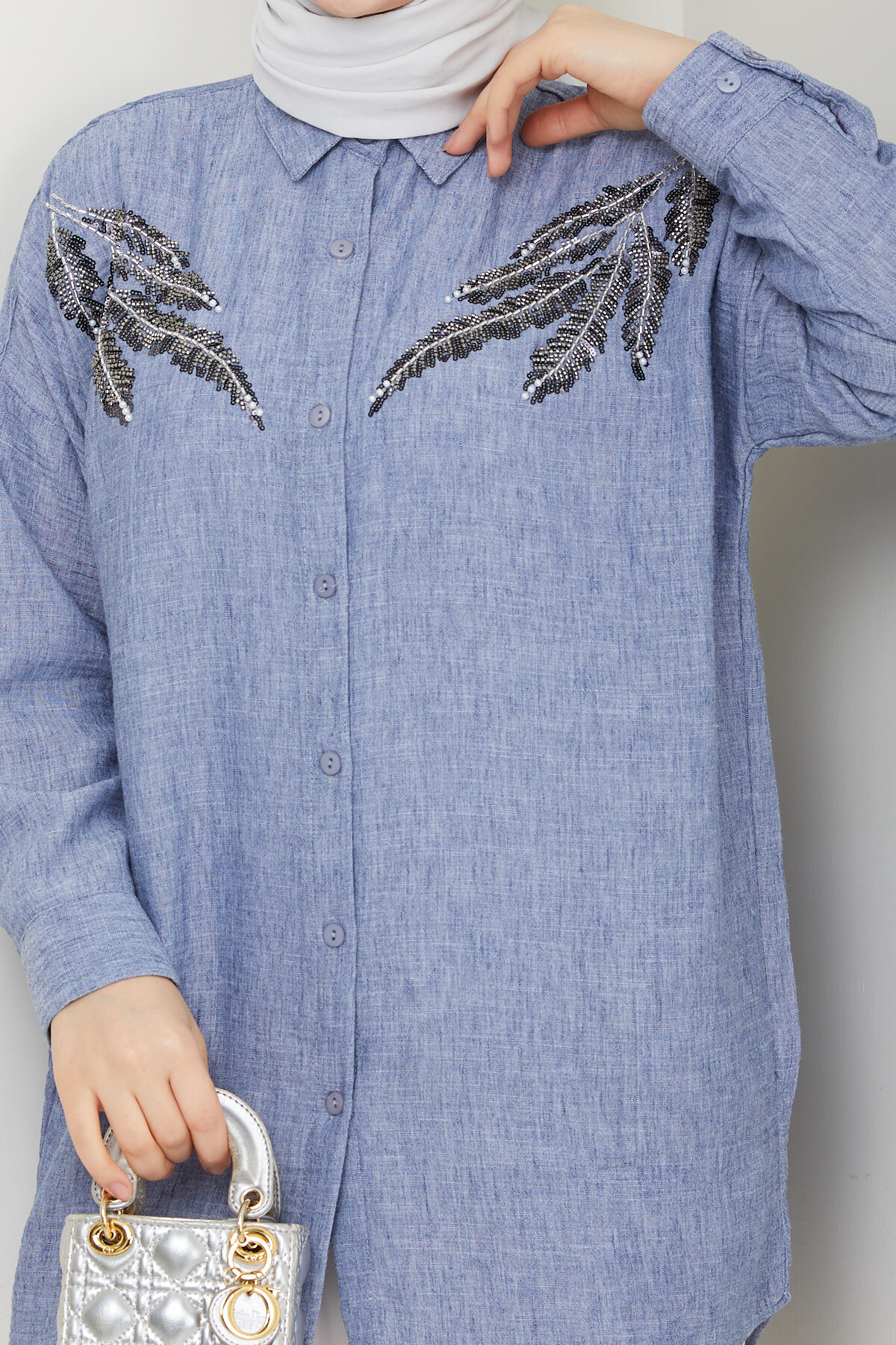 PL PULLU GÖMLEK -MAVİ