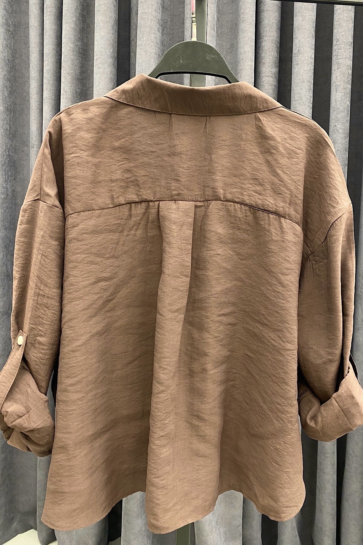 QN BURGULU GÖMLEK-ACI KAHVE