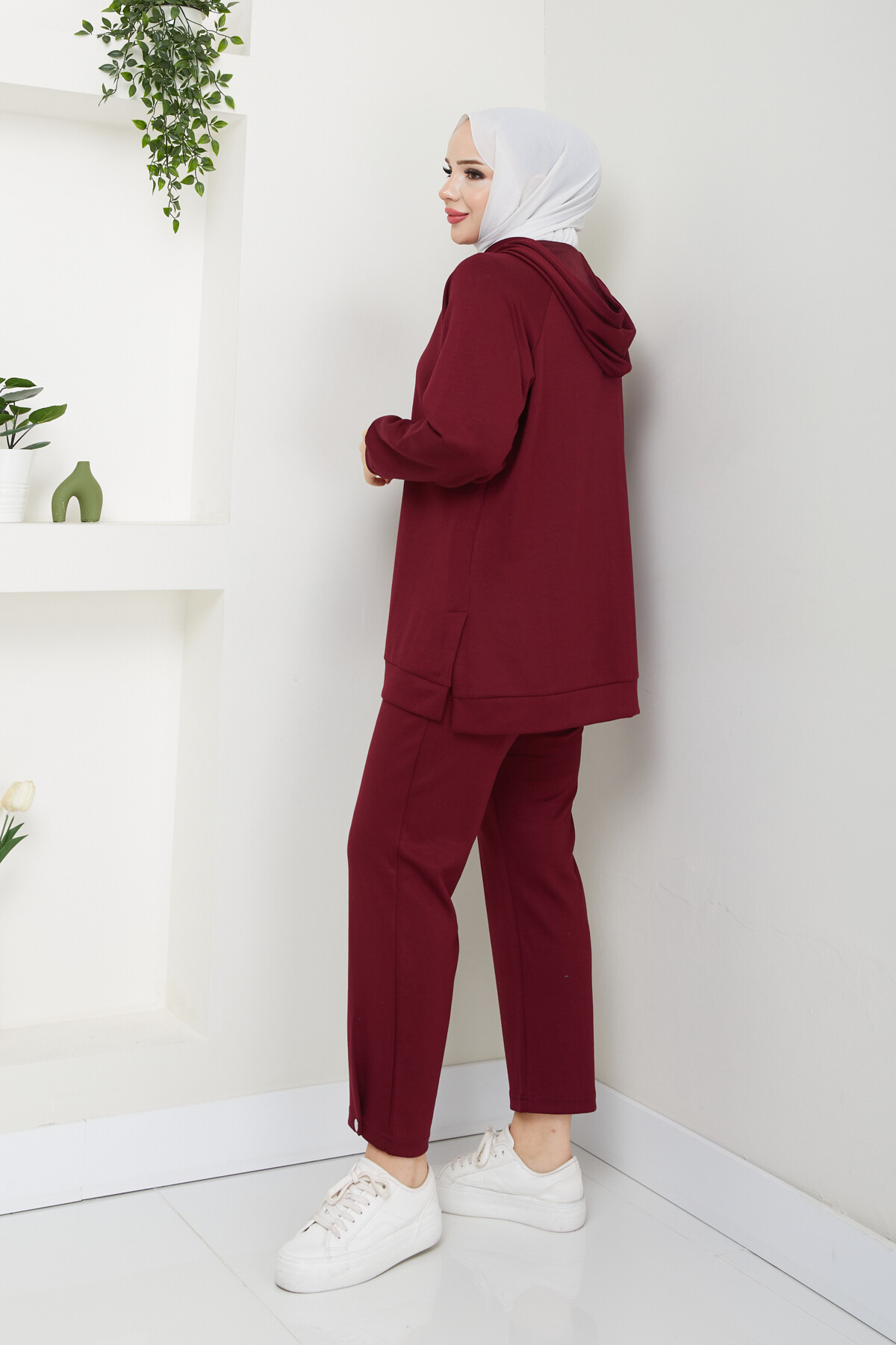 VA SWEAT PANTOLON TAKIM-BORDO