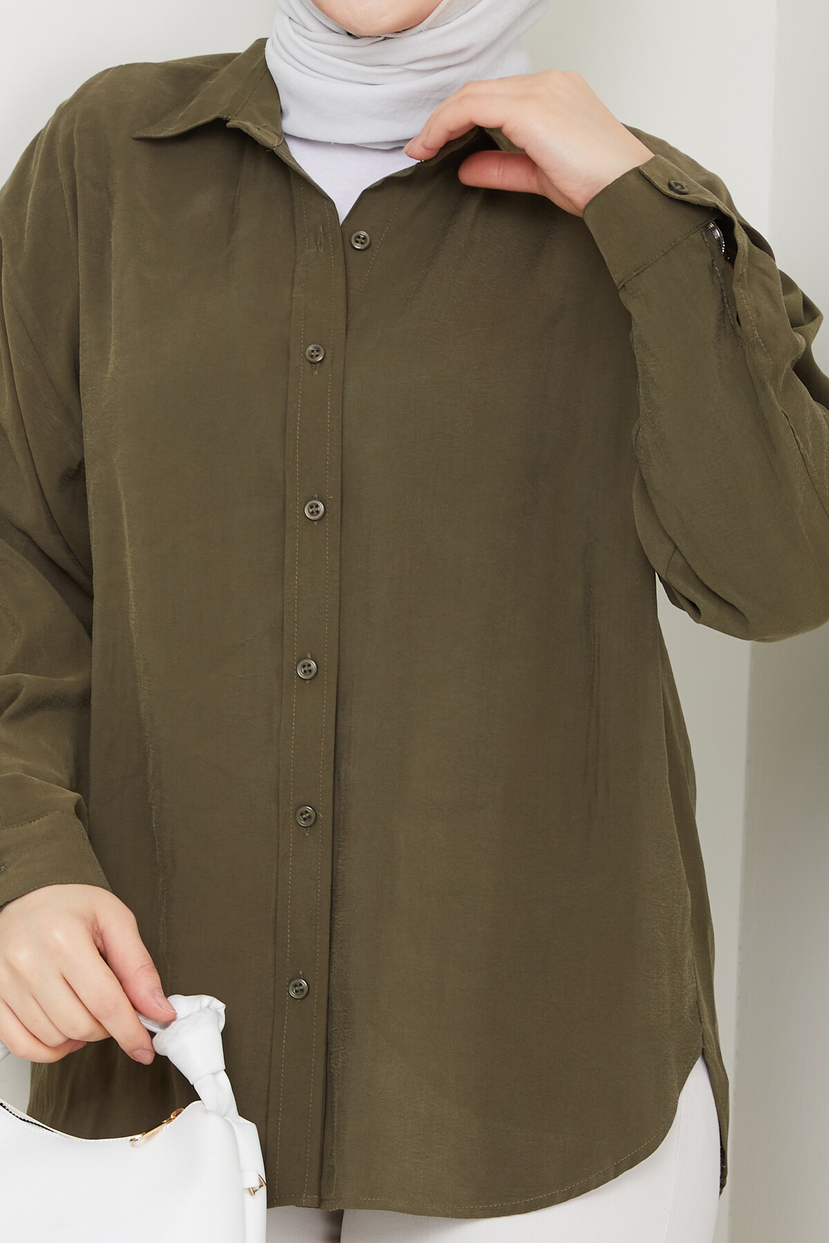 ZR MODEL TENSEL GÖMLEK-HAKİ