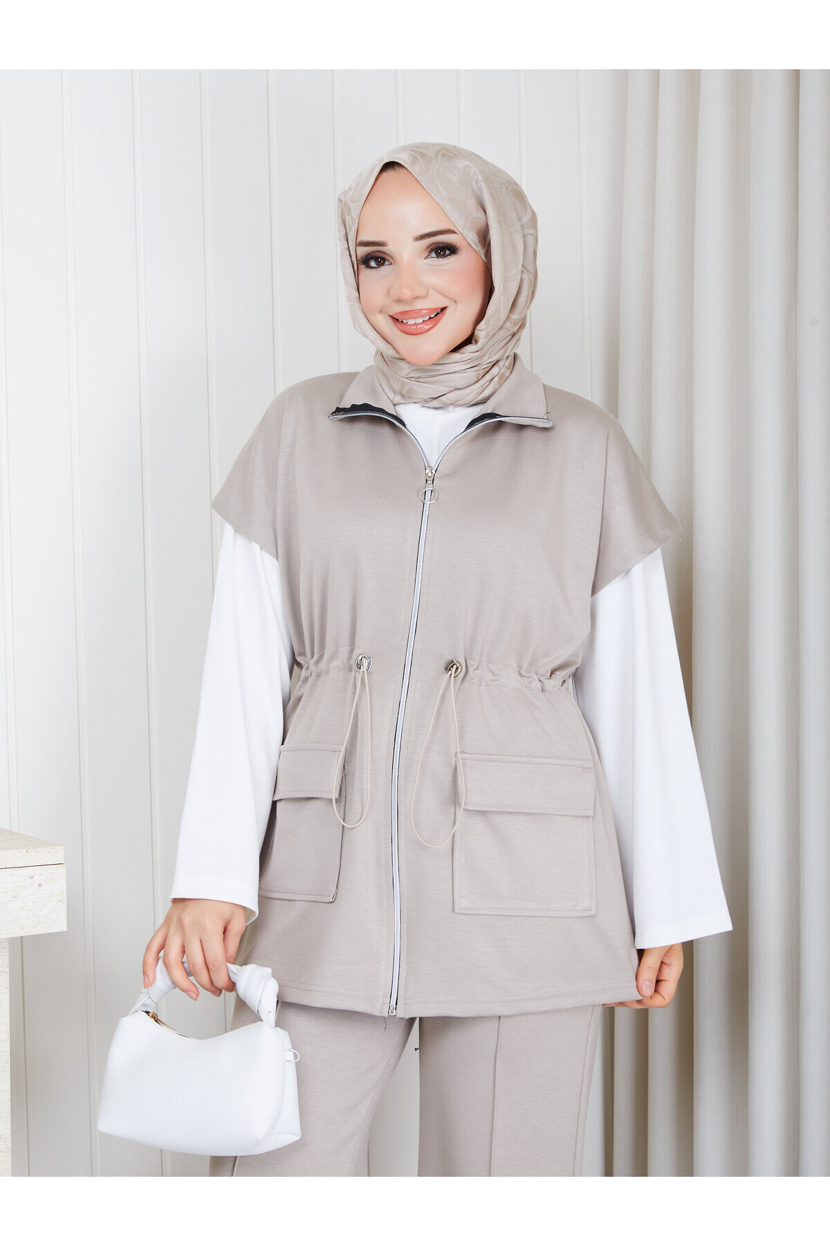 0203 Fermuarlı Oysho Takım-Taş