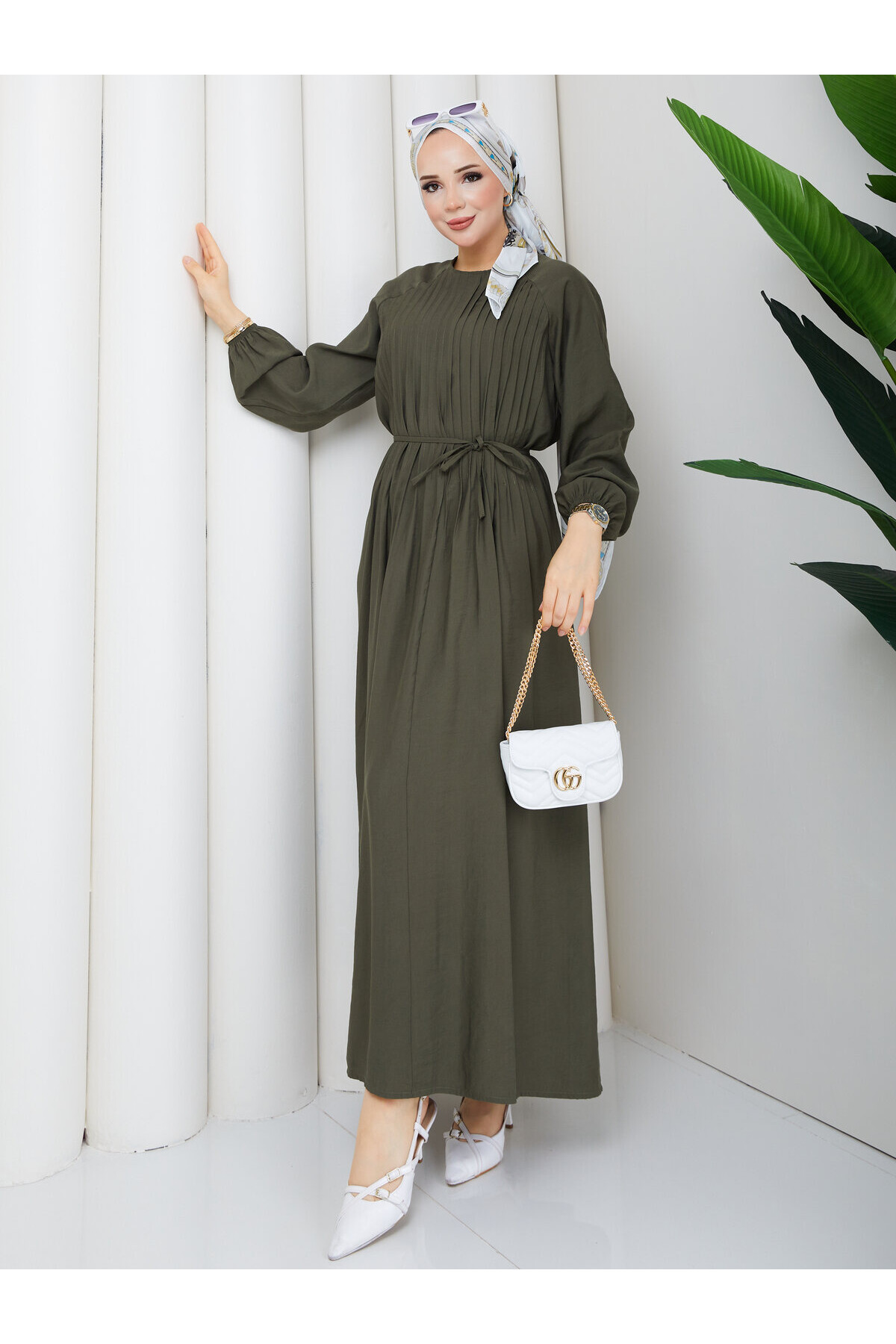 02430 Robe Pileli Elbise