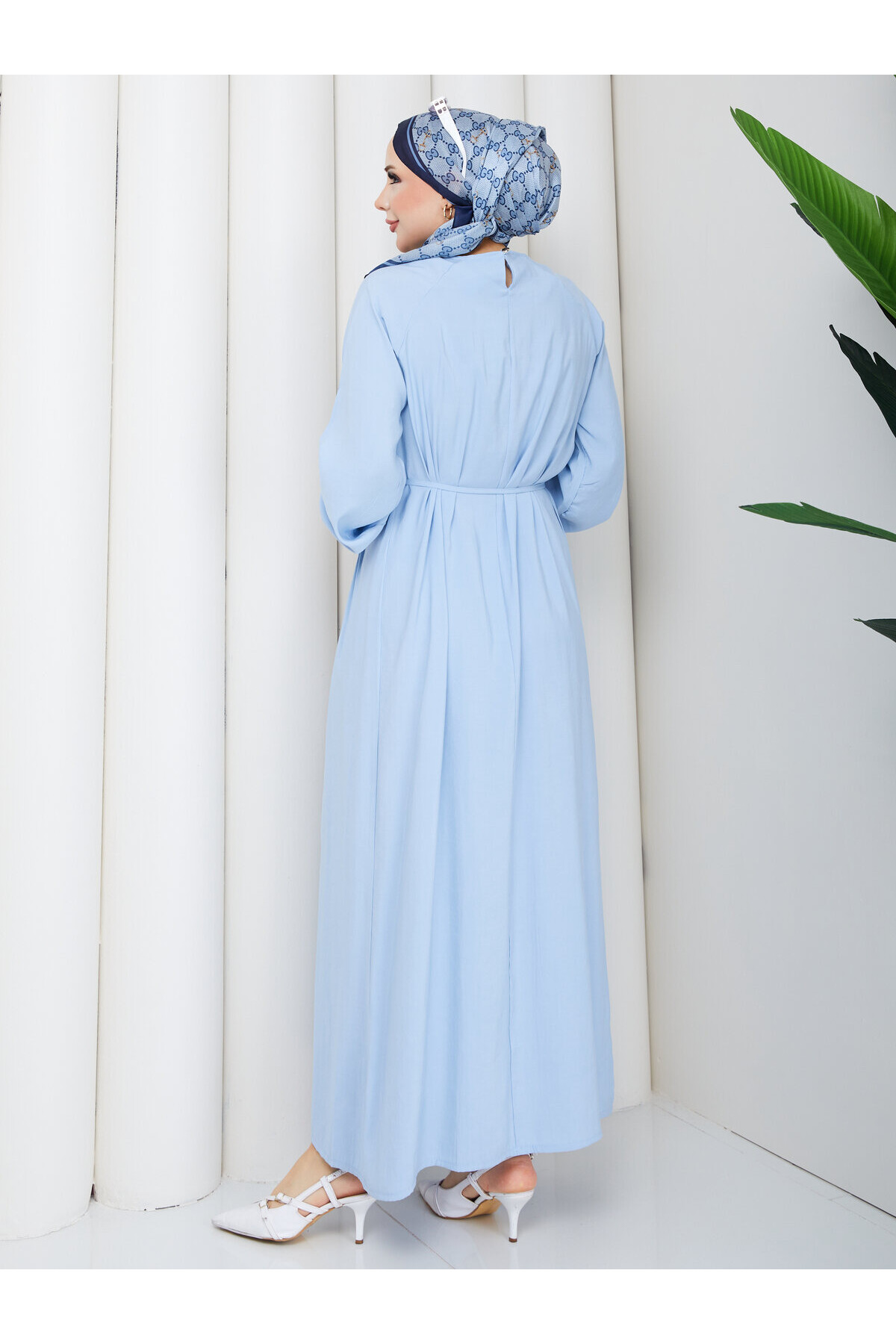 02431 Robe Pileli Elbise