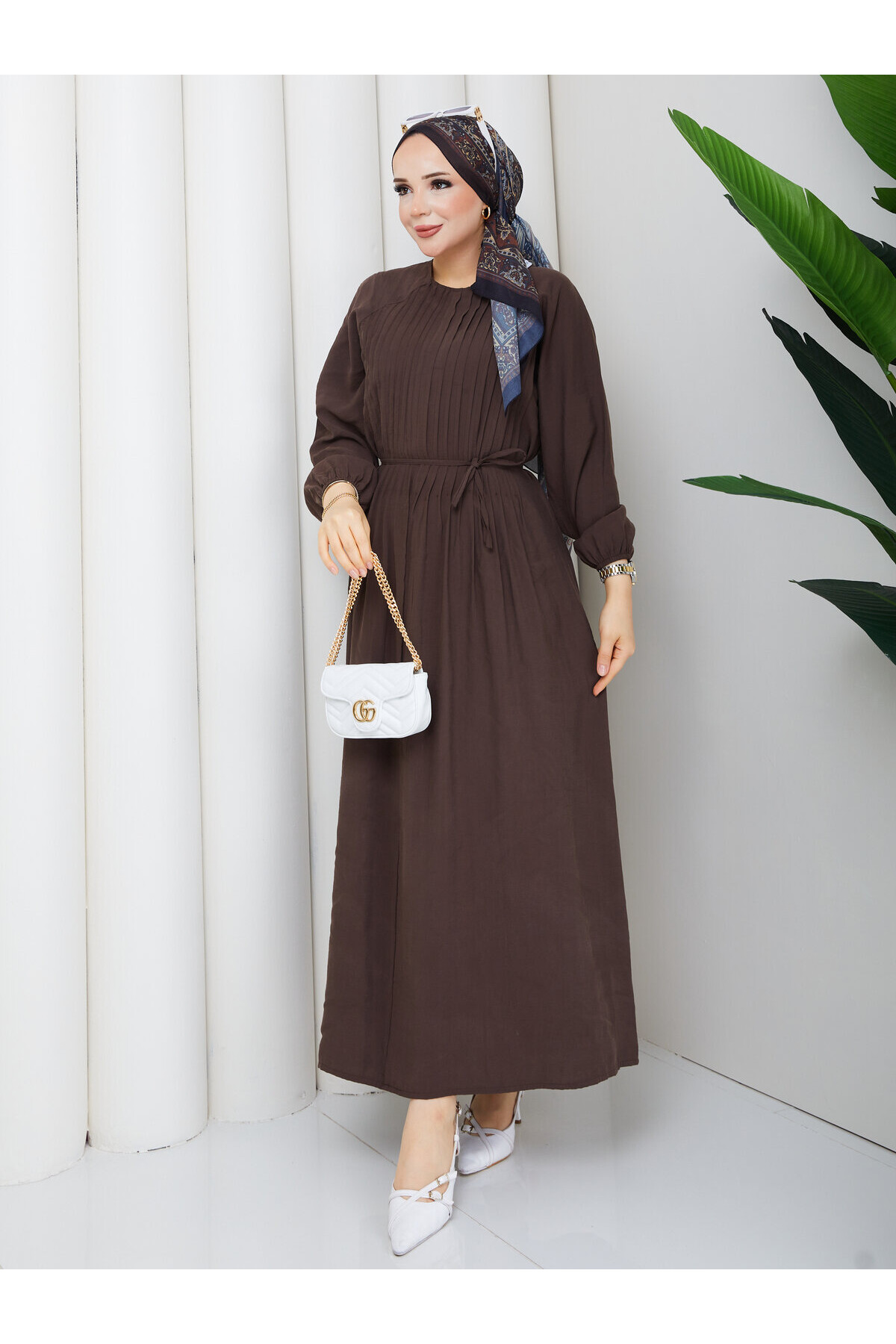 02432 Robe Pileli Elbise