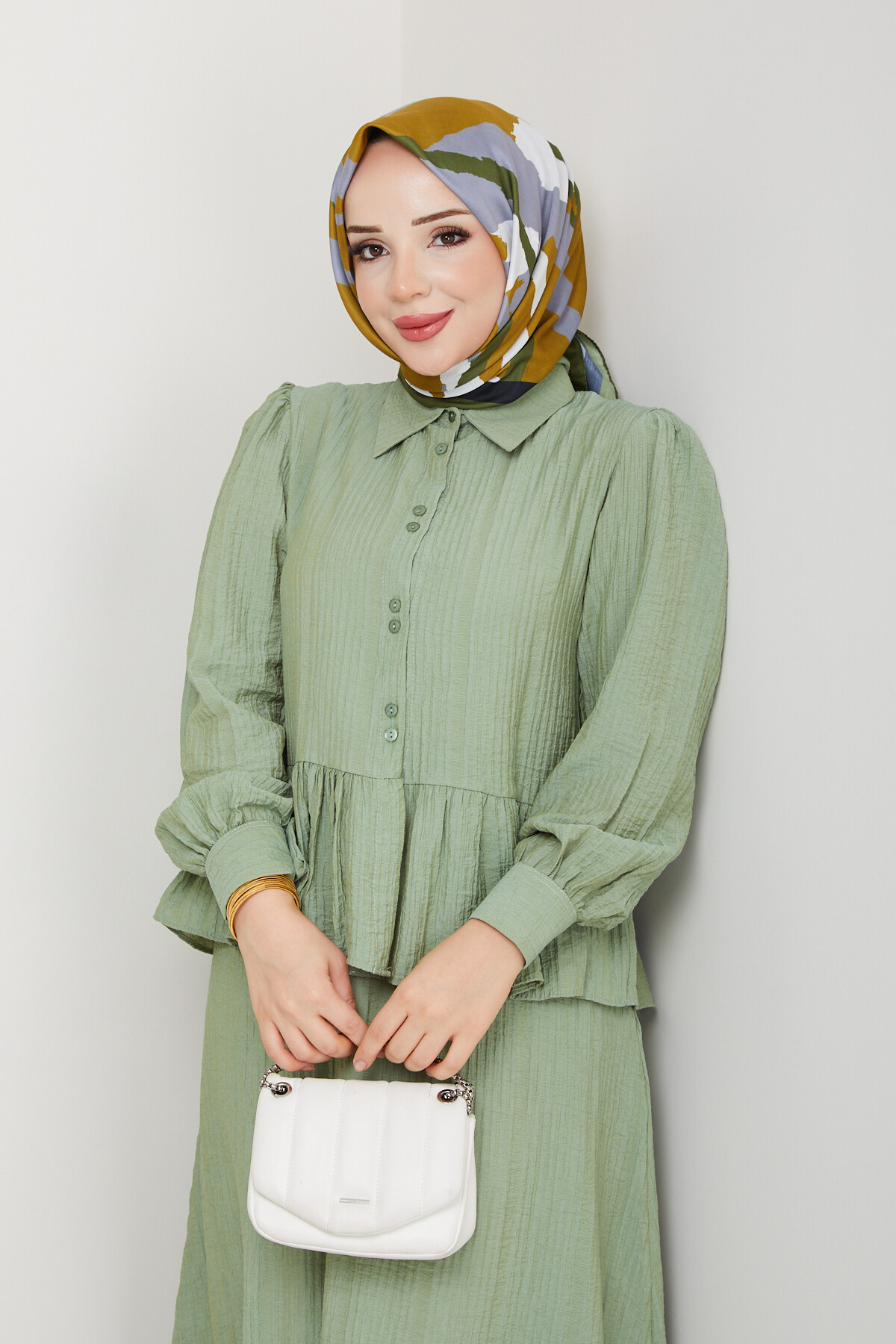 ADELYA FIRFIRLI ETEKLİ TAKIM-YEŞİL