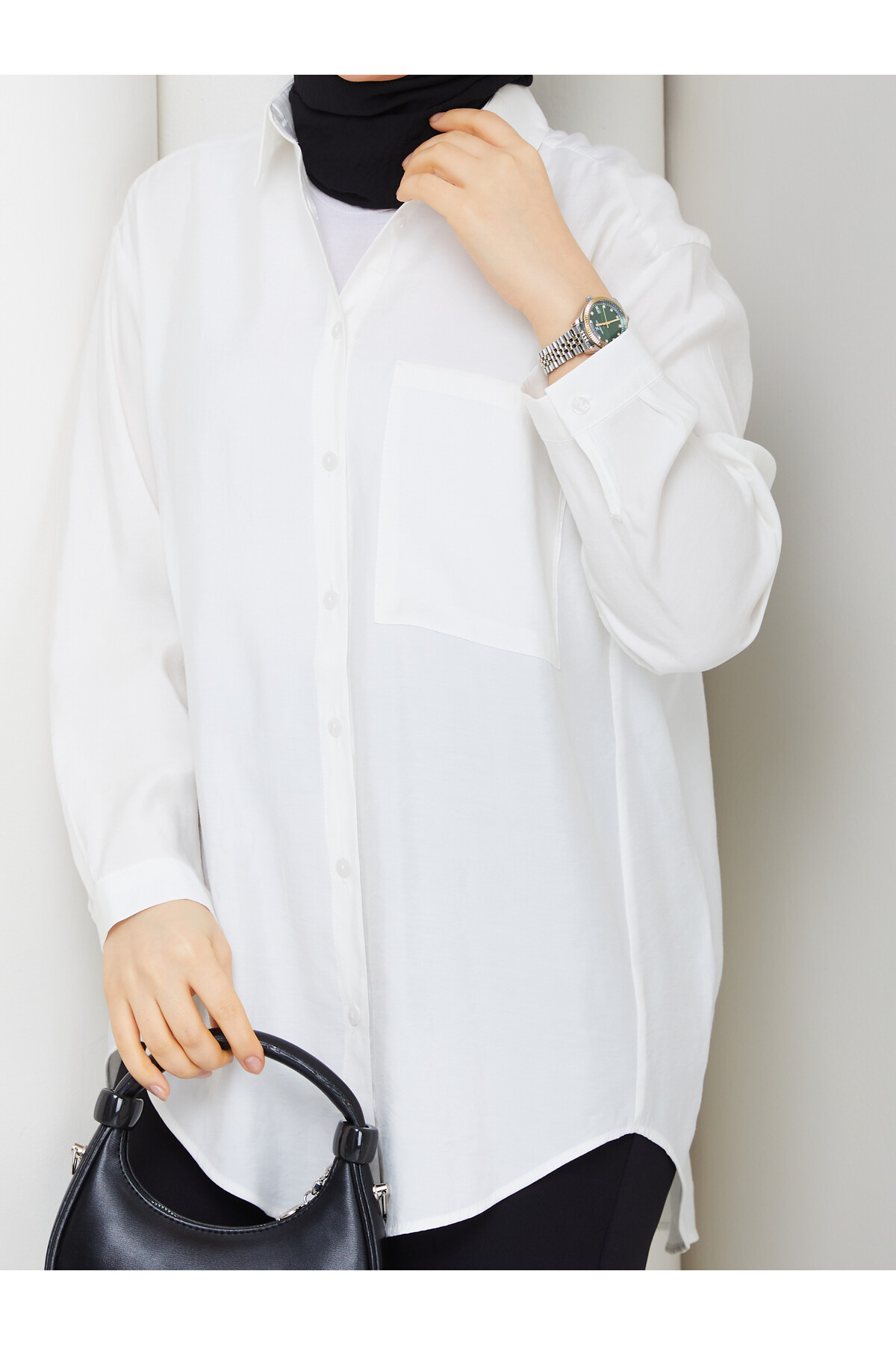 ALEX TEK CEP GÖMLEK - BEYAZ