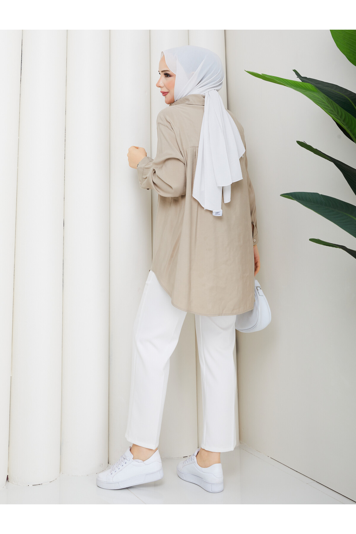 ALEX TEK CEP GÖMLEK - TAŞ RENGİ