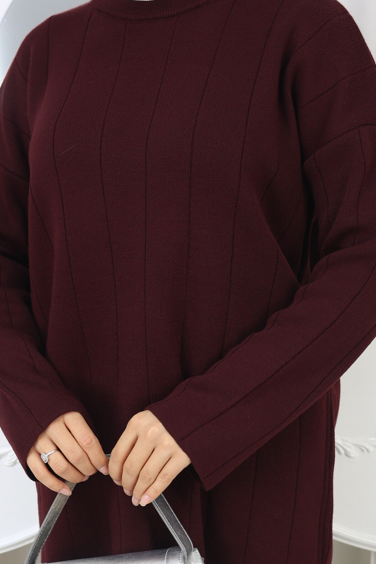 KALIN FİTİLLİ TRİKO  TAKIM -BORDO