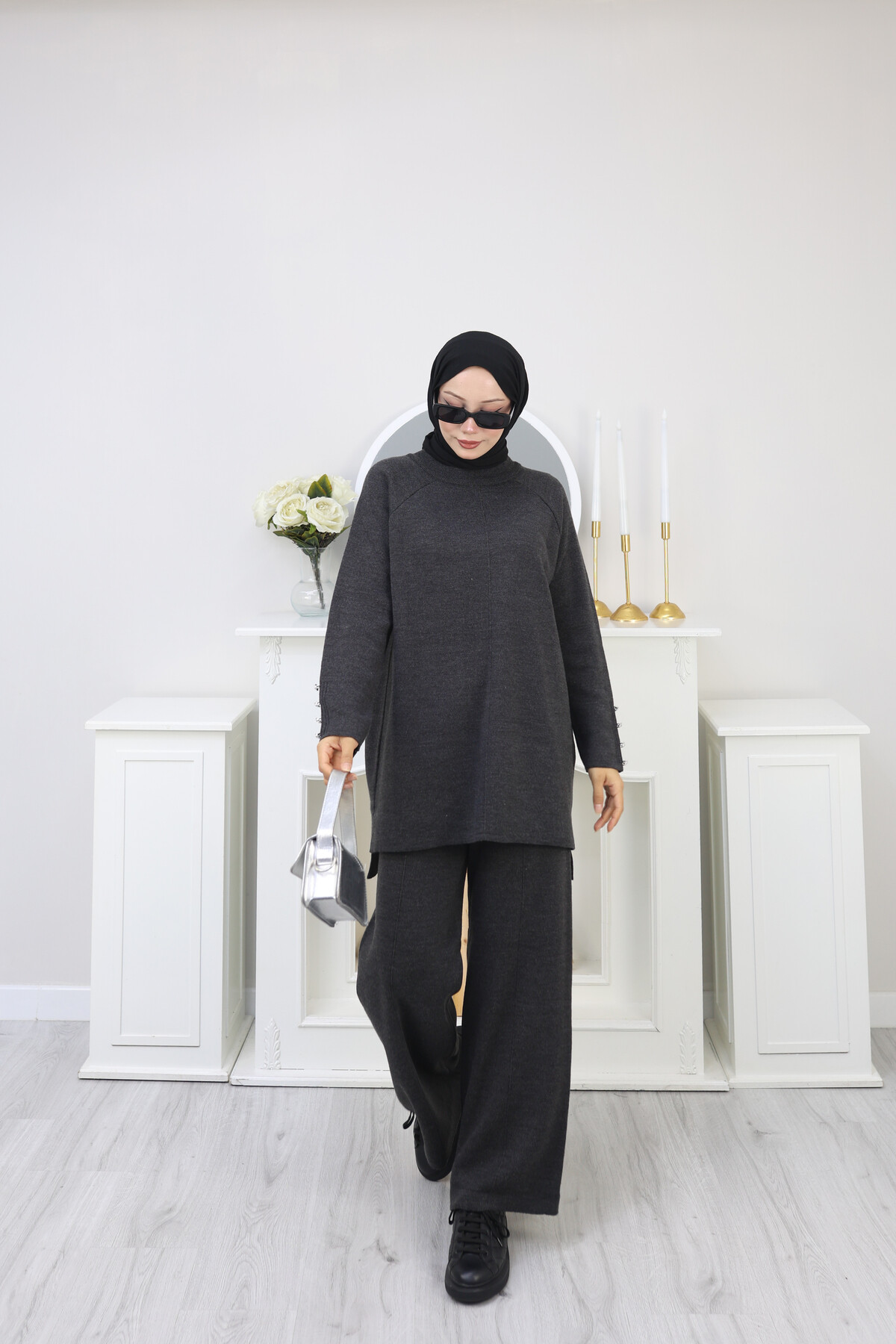 ÇIMALI TRİKO TAKIM-FÜME