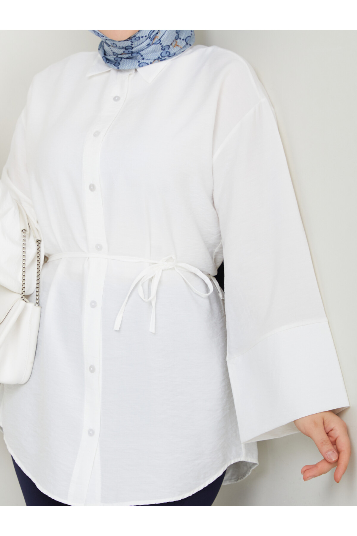 ÇZG LİLYUM GÖMLEK-BEYAZ