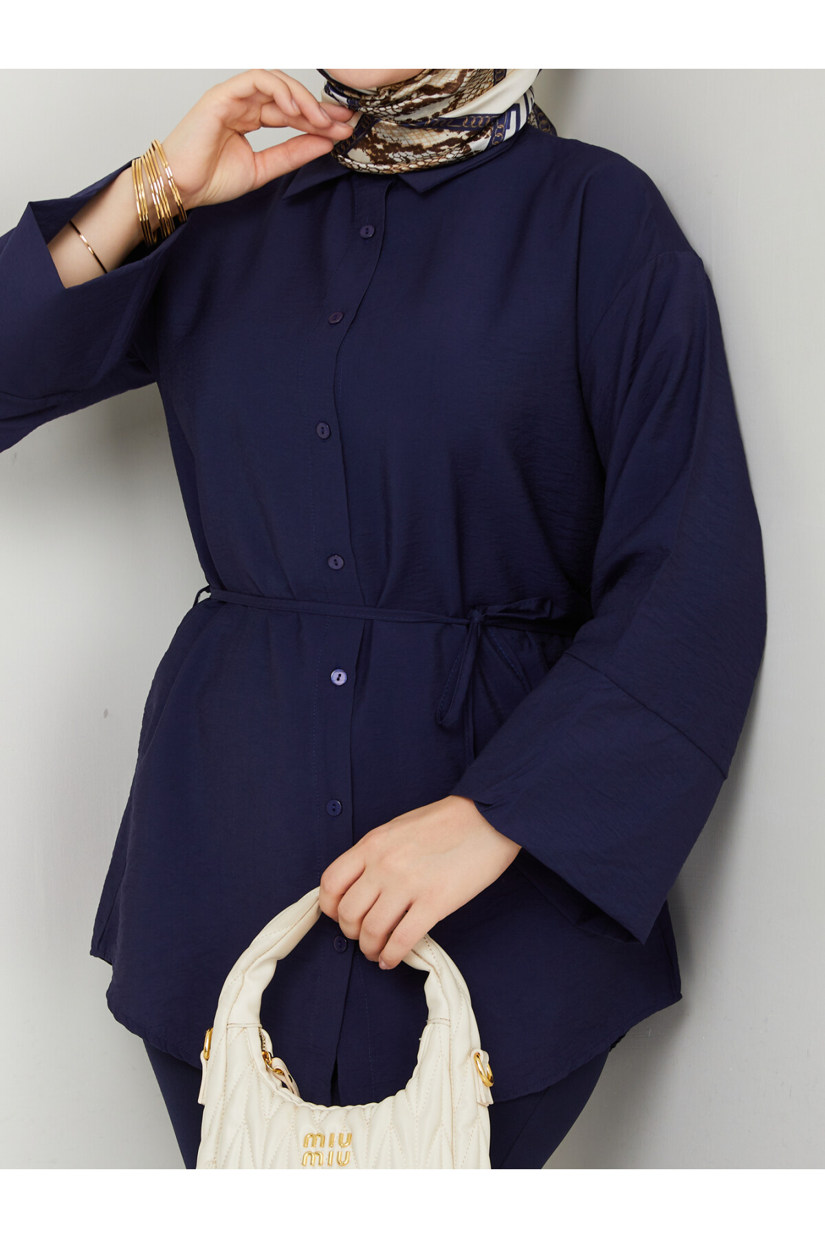 ÇZG LİLYUM GÖMLEK-LACİVERT