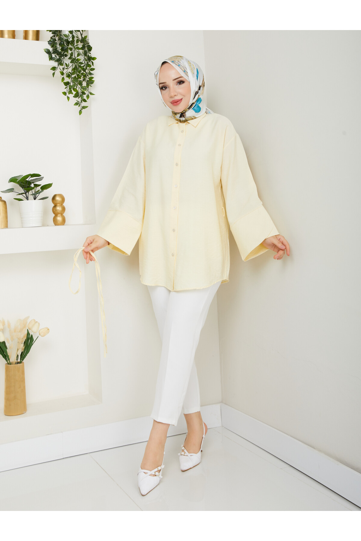 ÇZG LİLYUM GÖMLEK-SARI