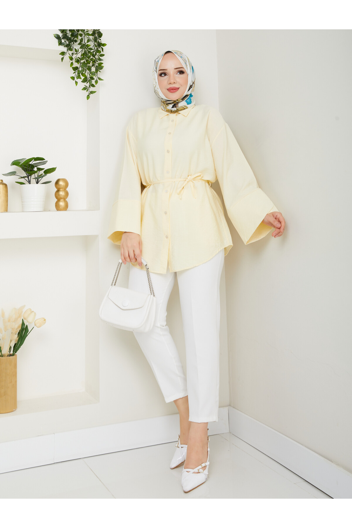 ÇZG LİLYUM GÖMLEK-SARI