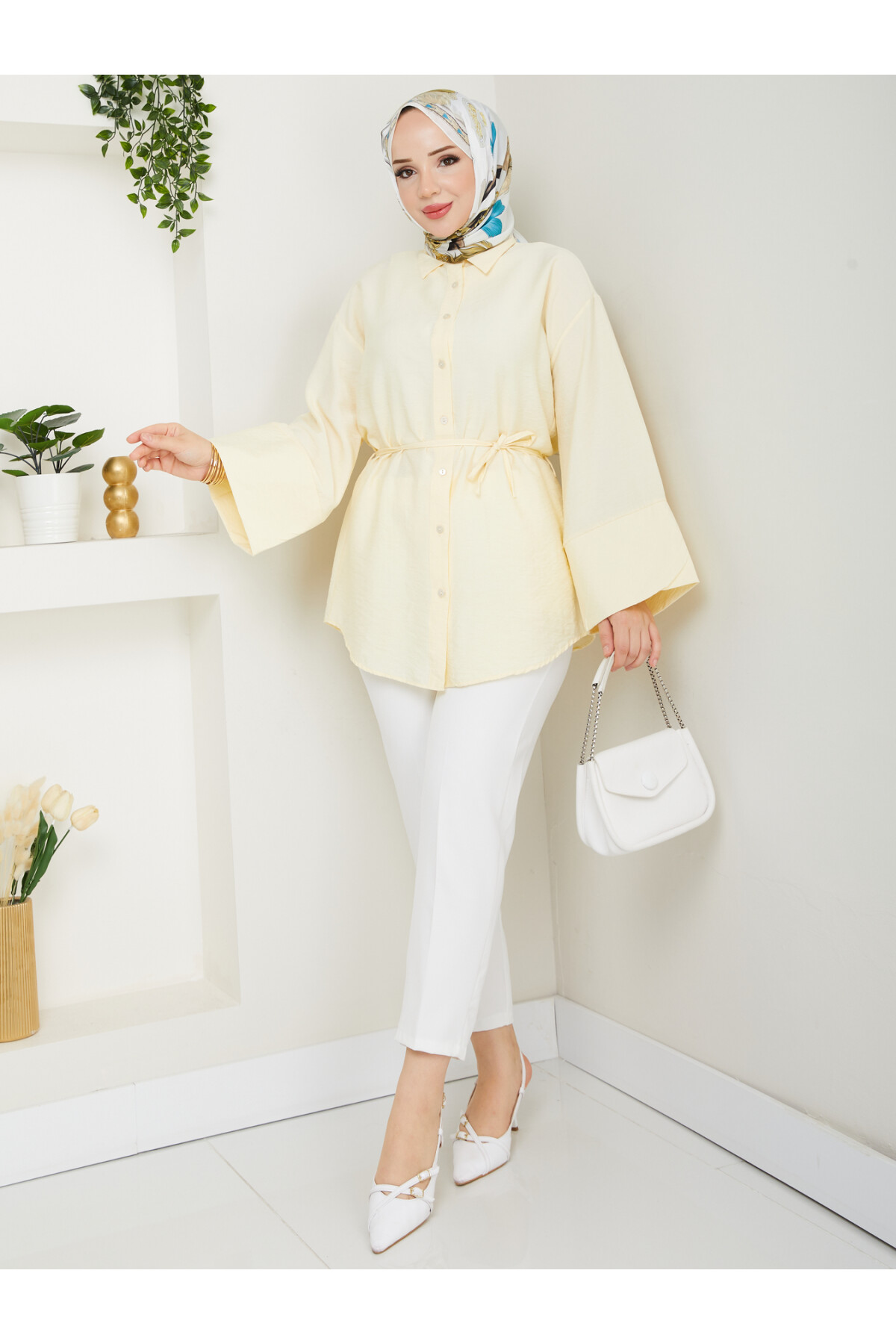 ÇZG LİLYUM GÖMLEK-SARI