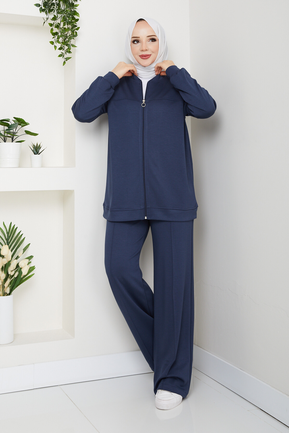 Fermuarlı Hırka Takımı Antrasit