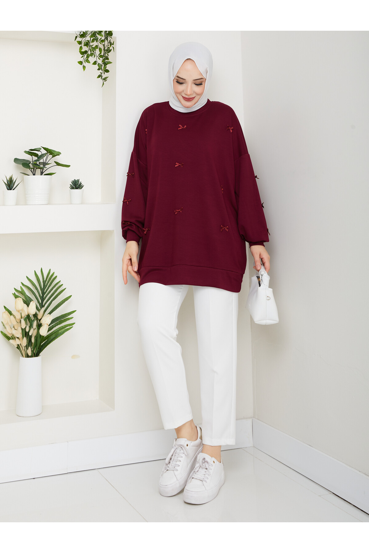 FİYONK OYSHO SWEAT-BORDO