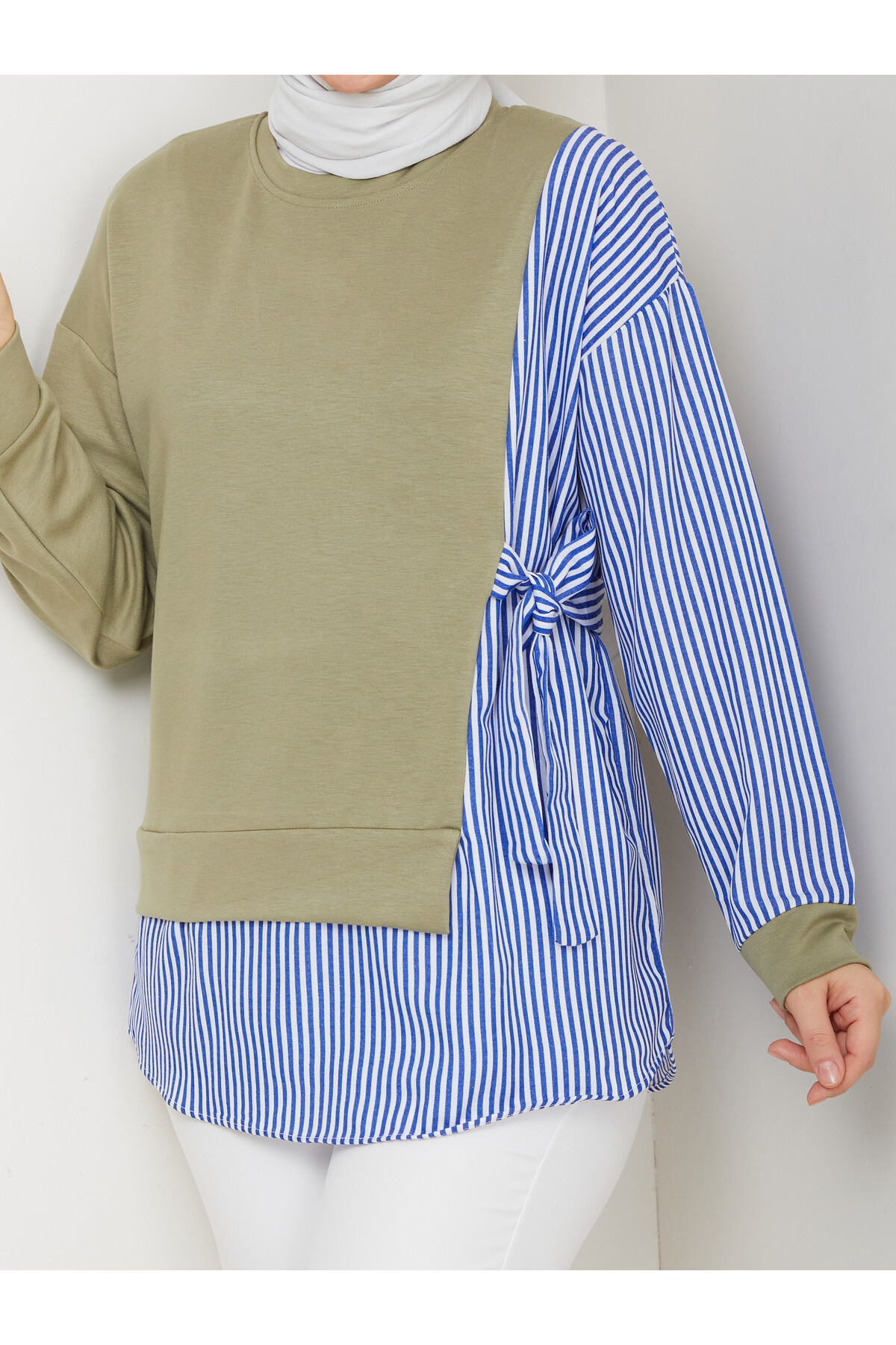 GARNİLİ BAĞLAMALI TUNİK- HAKİ