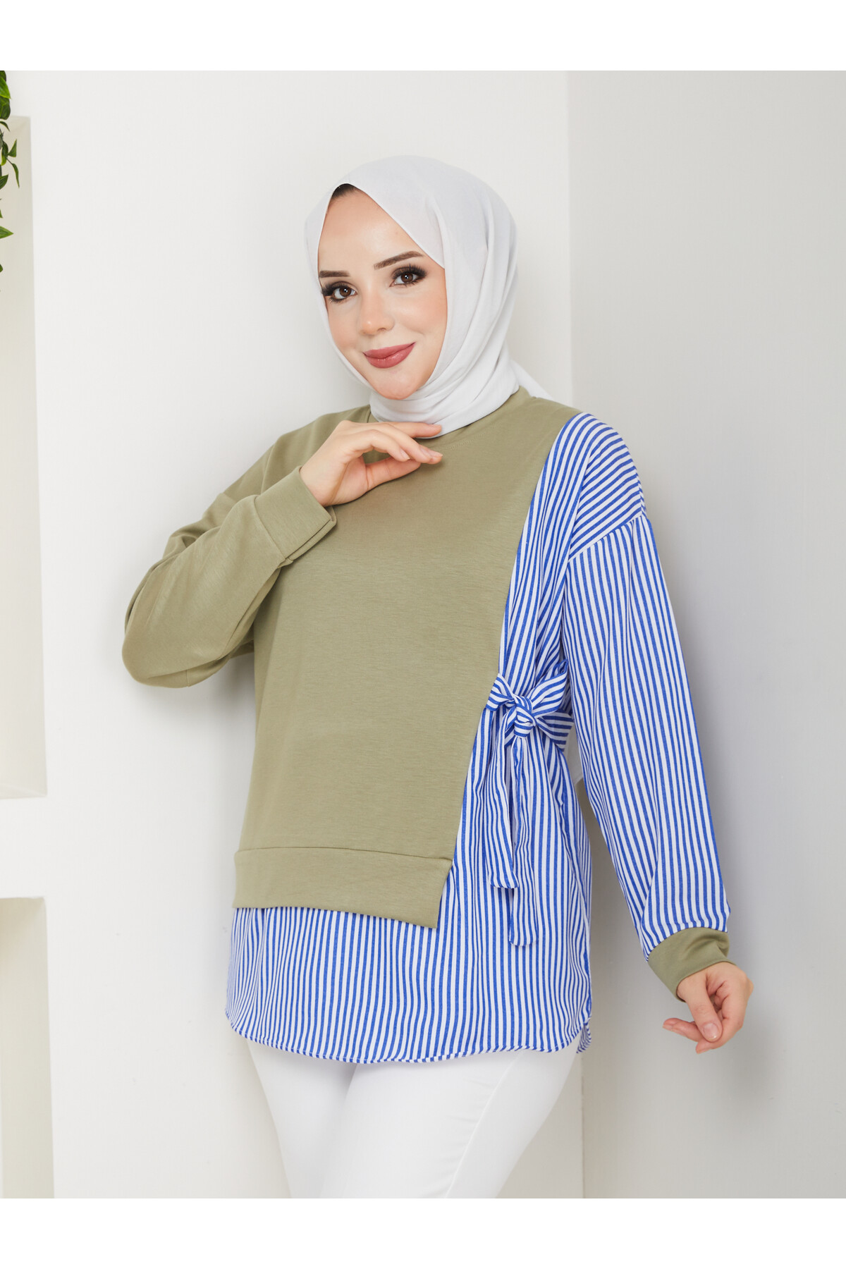 GARNİLİ BAĞLAMALI TUNİK- HAKİ