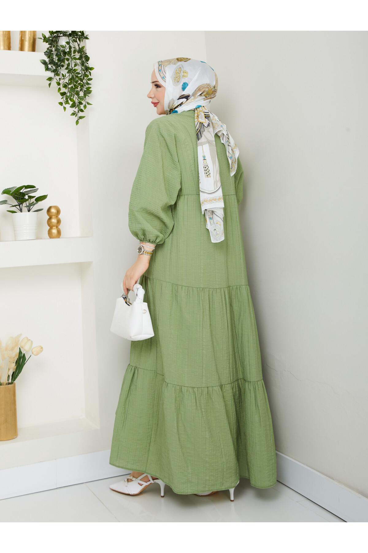 GOFRE ELBİSE-YEŞİL