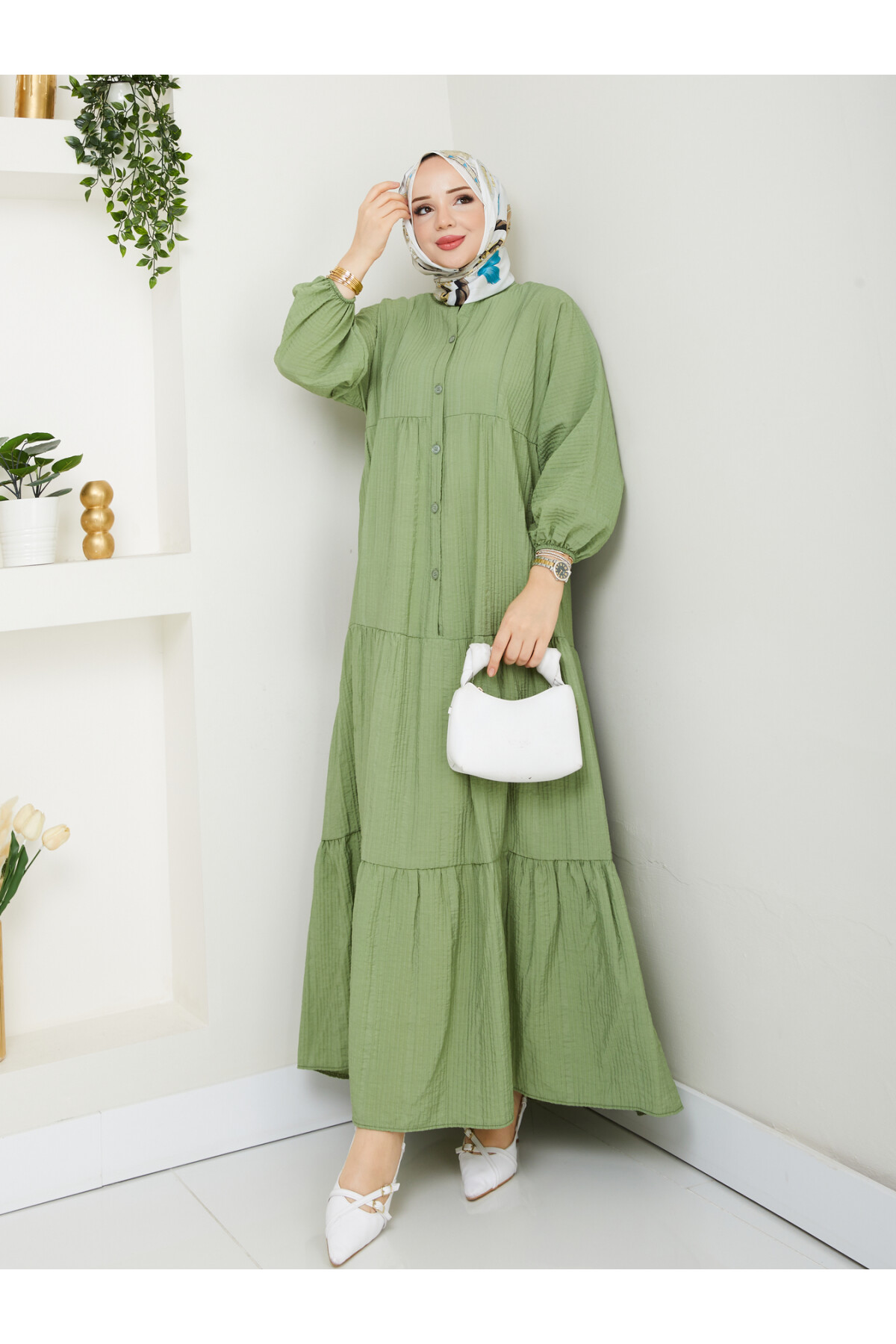 GOFRE ELBİSE-YEŞİL