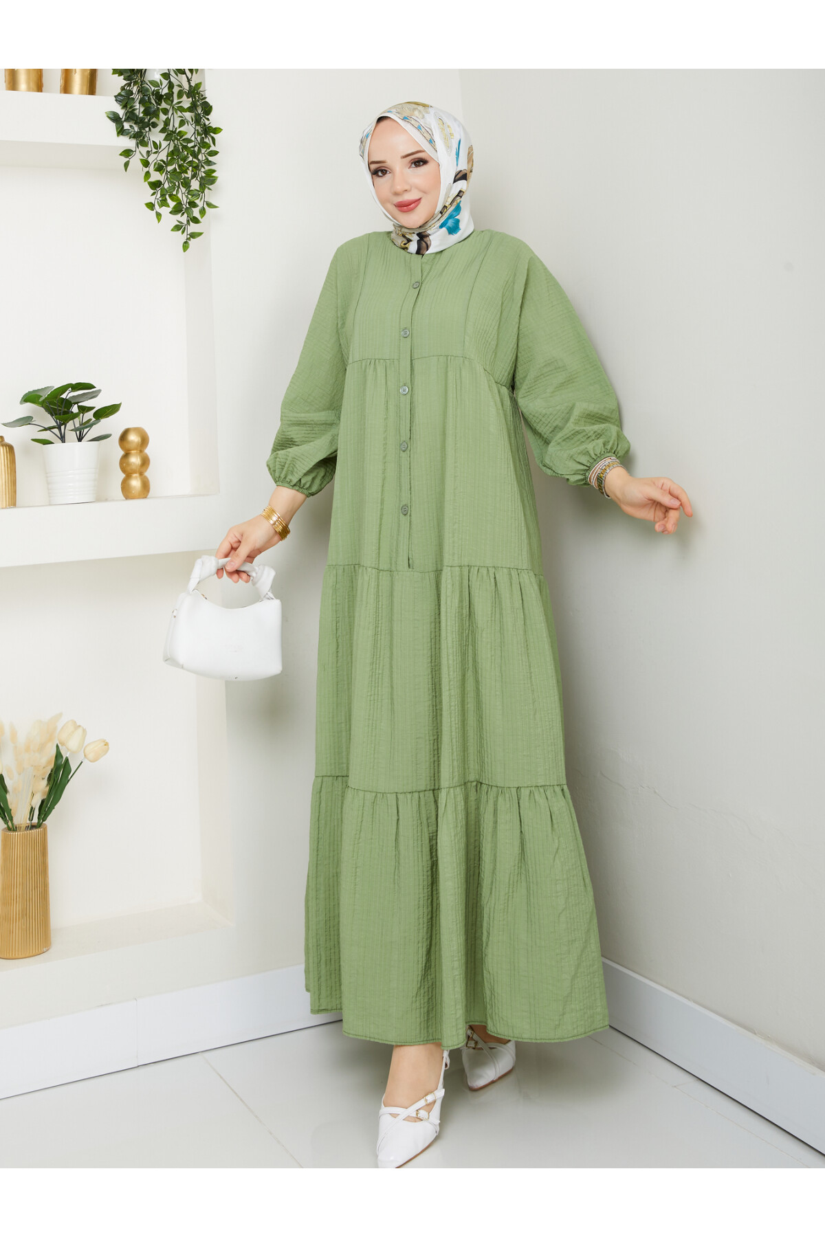 GOFRE ELBİSE-YEŞİL