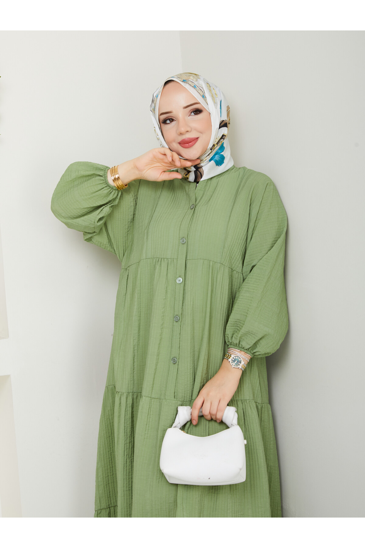 GOFRE ELBİSE-YEŞİL