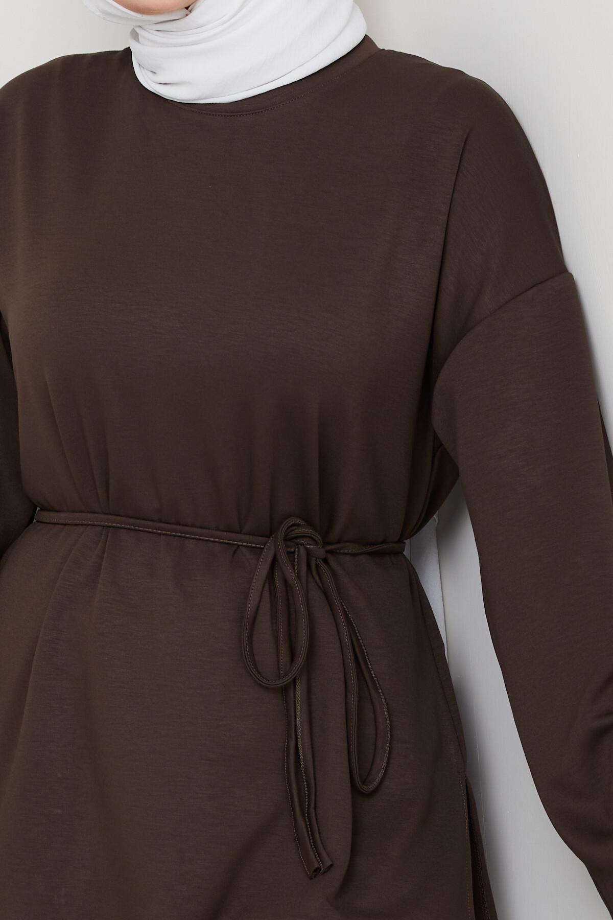 İp Bağlamalı Takım Kahverengi