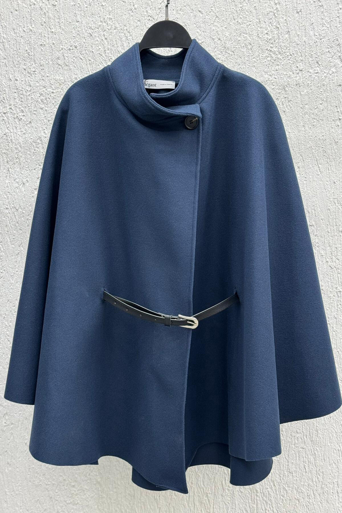 Kemerli Kaşe Panço Lacivert