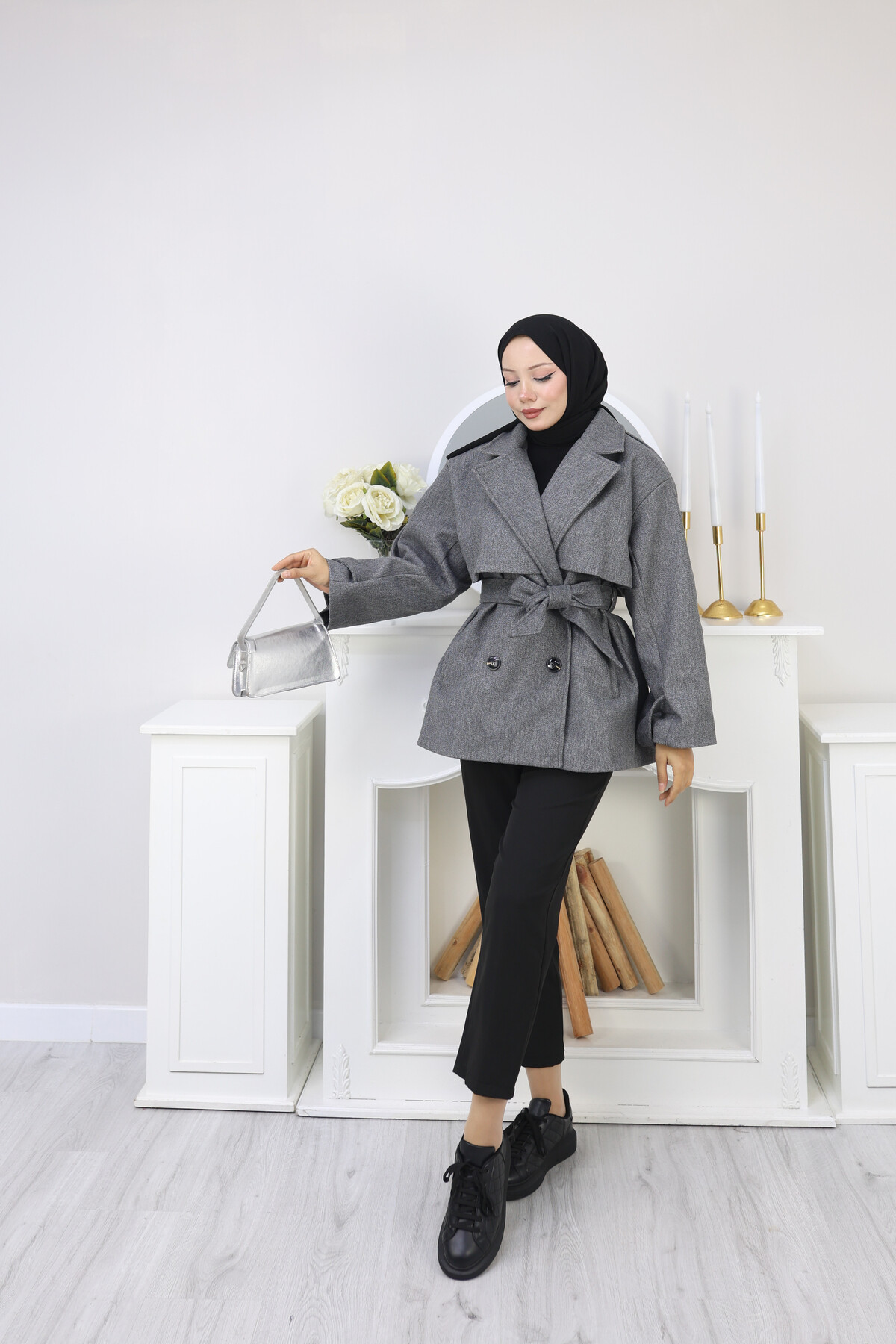 KISA TASARIM KABAN -FÜME