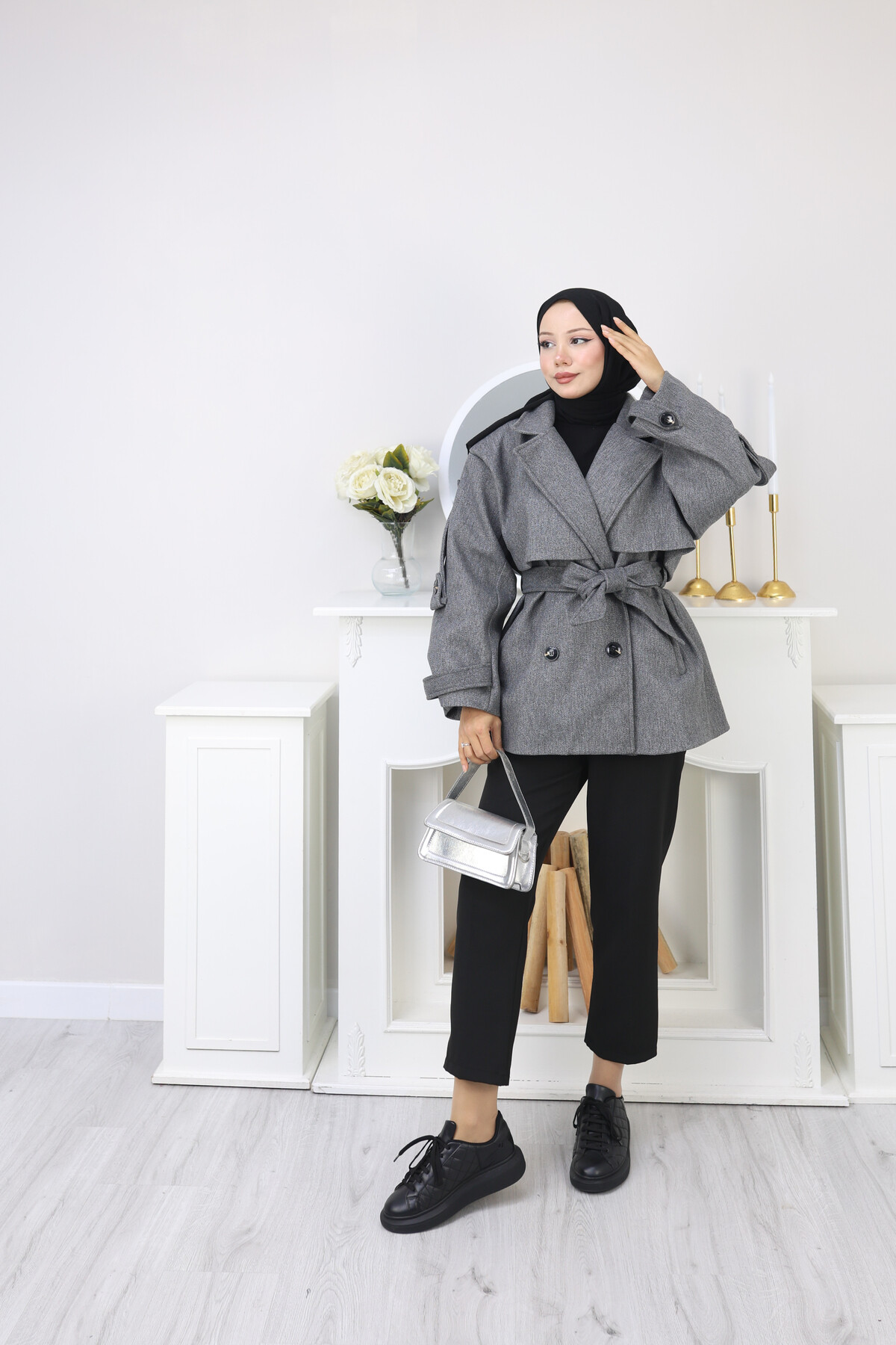 KISA TASARIM KABAN -FÜME