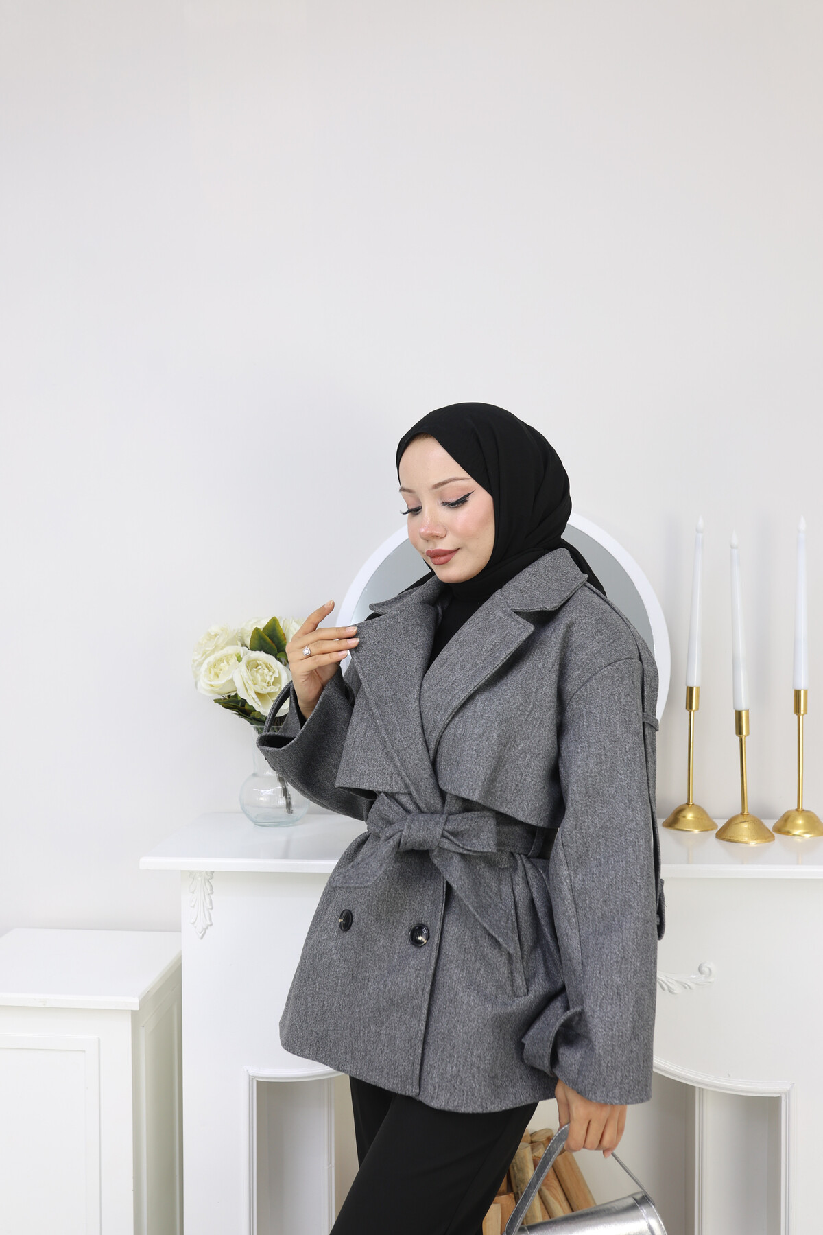 KISA TASARIM KABAN -FÜME