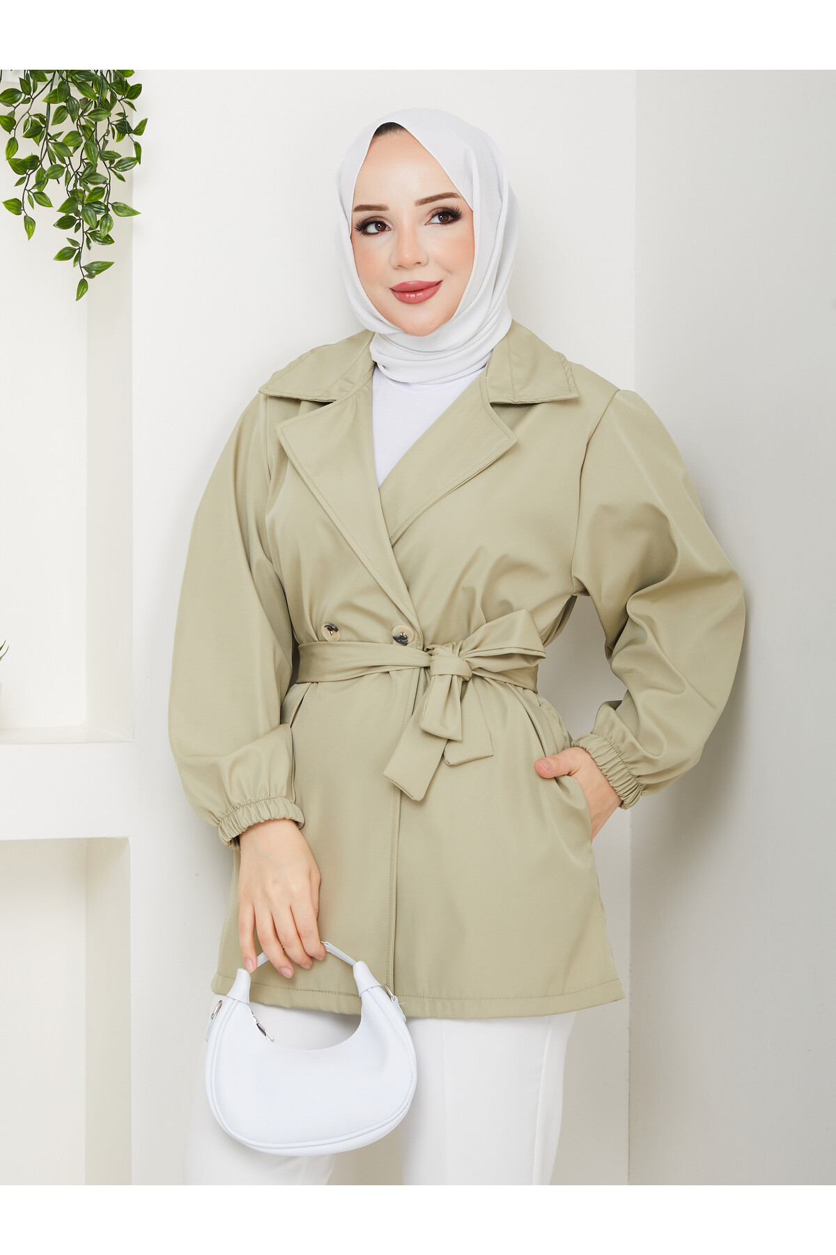 MY ARABOY TRENÇKOT-AÇIK YEŞİL