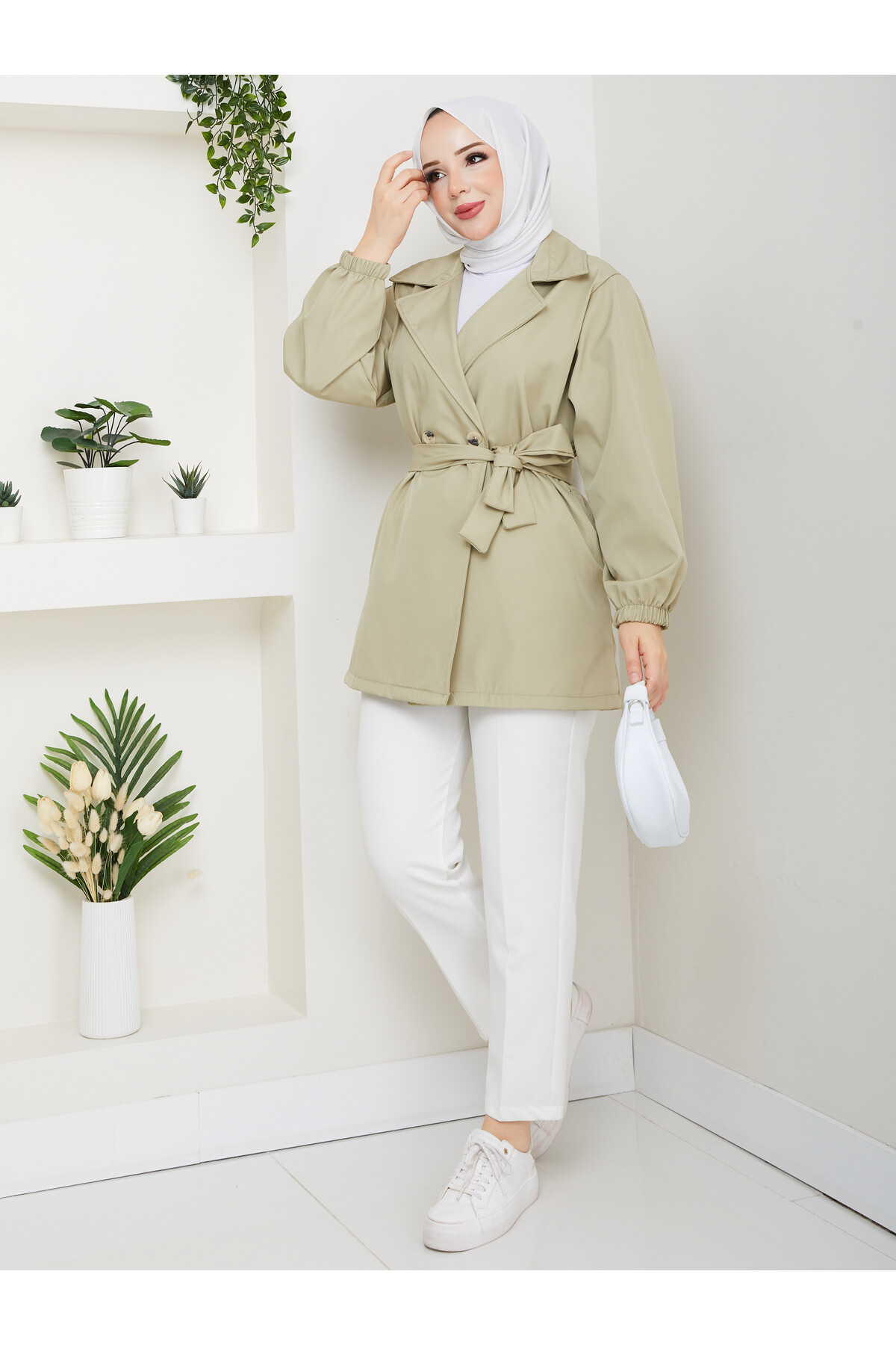 MY ARABOY TRENÇKOT-AÇIK YEŞİL