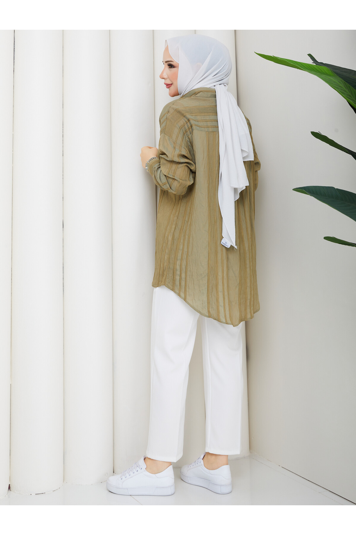 NESLİ OVERSİZE GÖMLEK - HAKİ