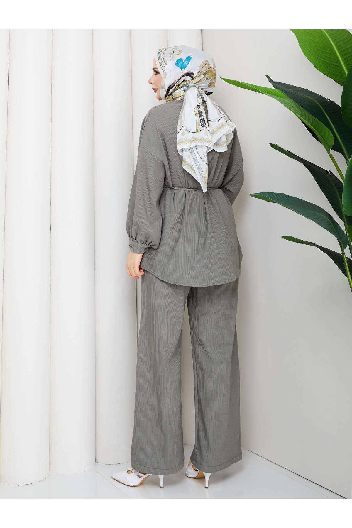 ÖNÜ PERVAZLI HELENA TAKIM - HAKİ